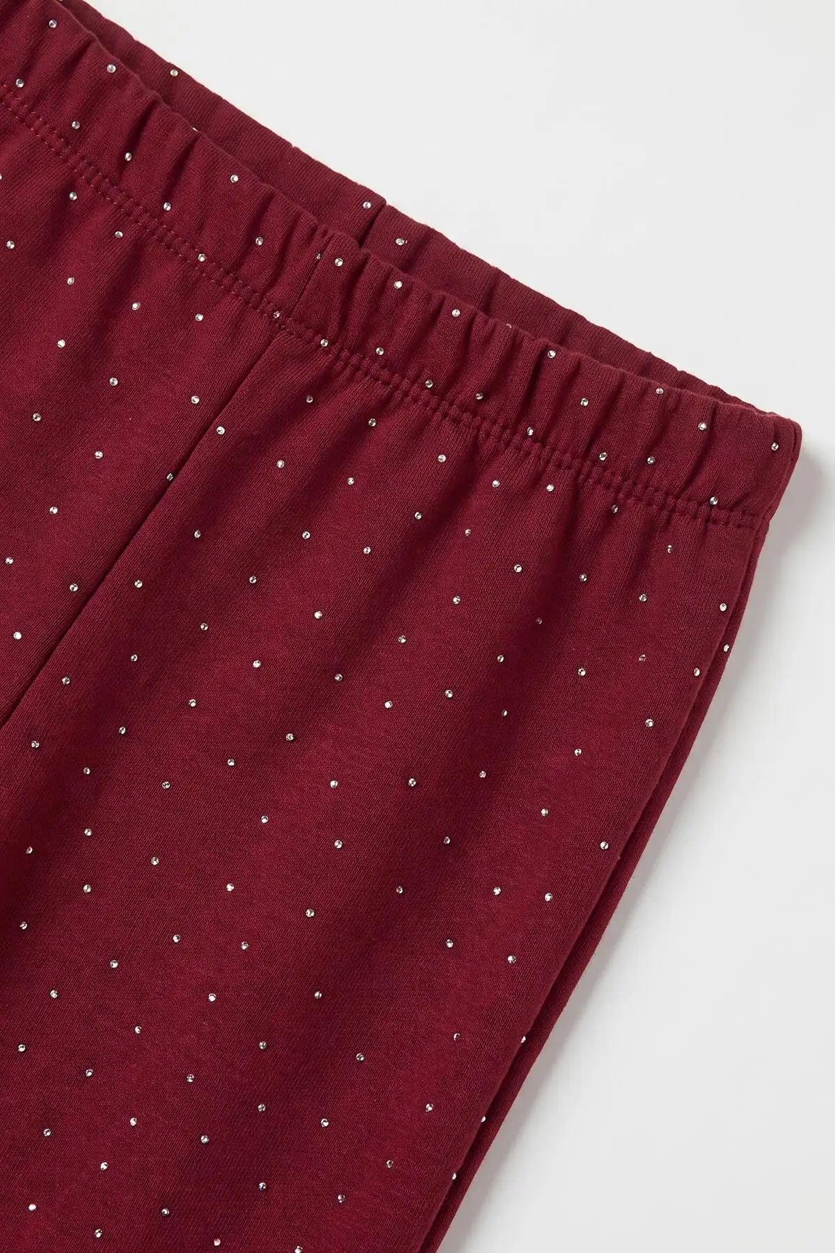 Bordo (2-5 Yaş) Smile Baskılı Taşlı Kız Çocuk Takım 475953