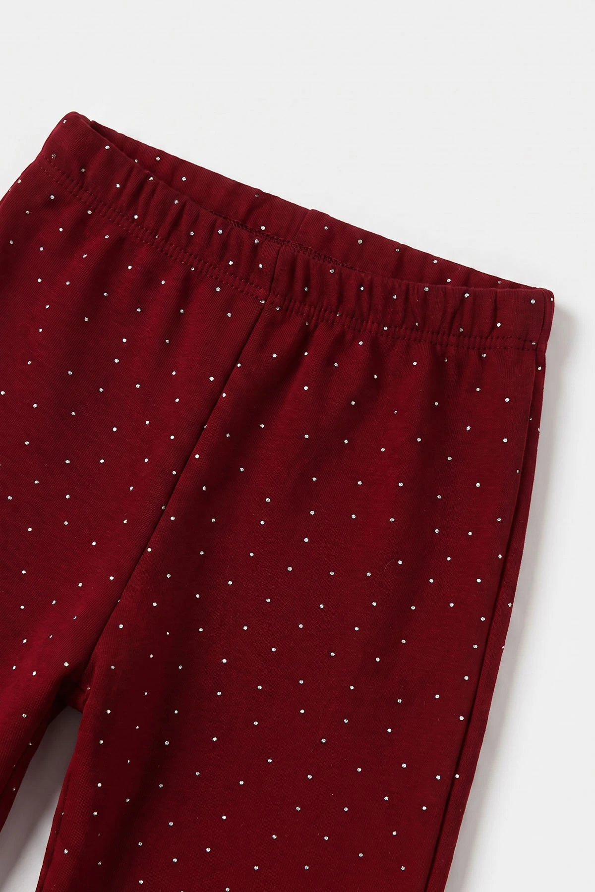 Bordo (2-5 Yaş) Taşlı Fiyonklu Kız Çocuk Takım 475945