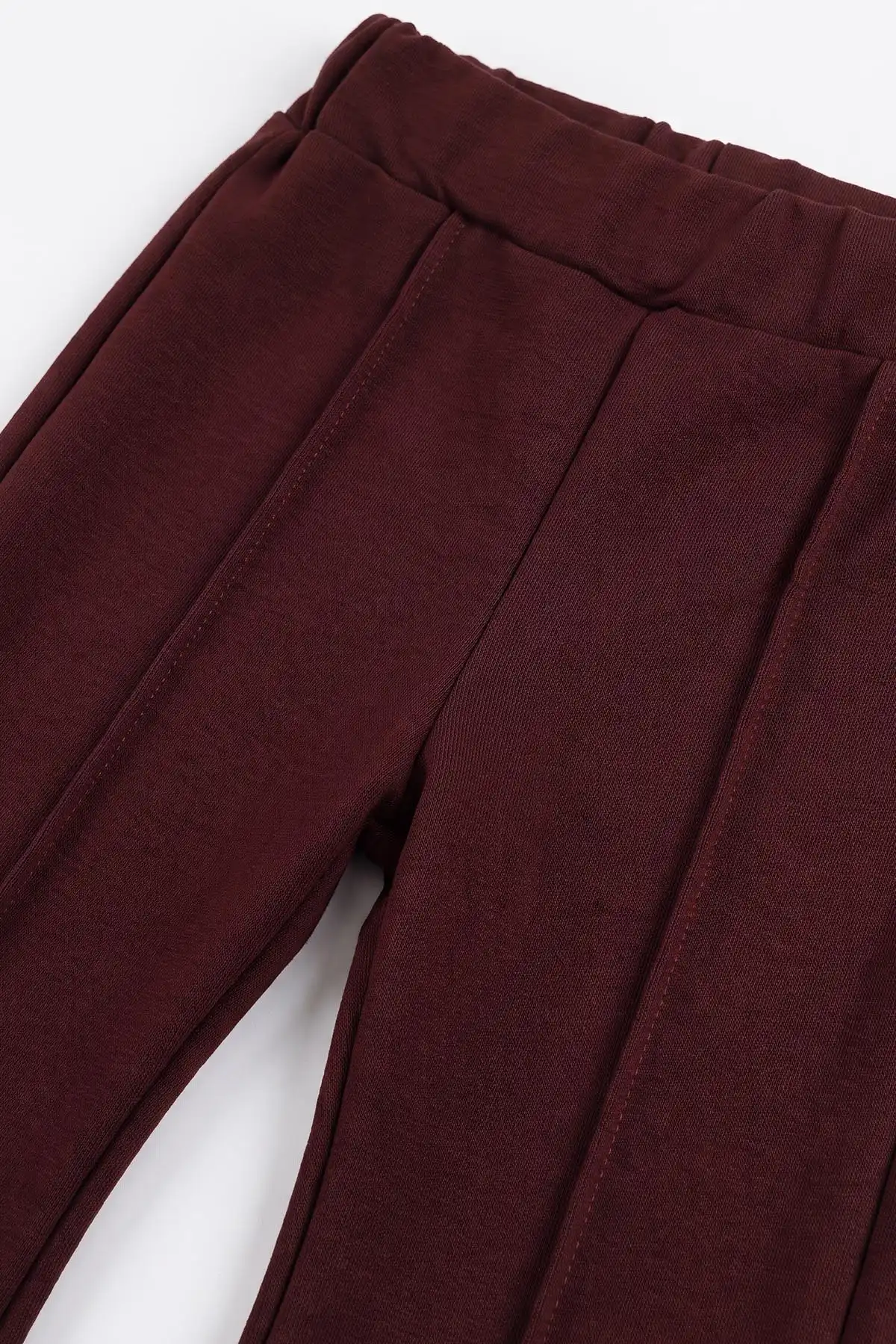 Bordo (2-6 Yaş) İncili Taş Baskılı 2 İp   Kız Çocuk Mevsimlik Takım 480537