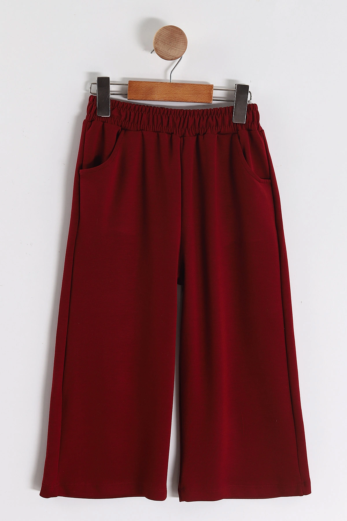 Bordo (3-10 Yaş) Fular Aksesuarlı  Balon Kol Oysho Kız Çocuk 2'li Takım 443275