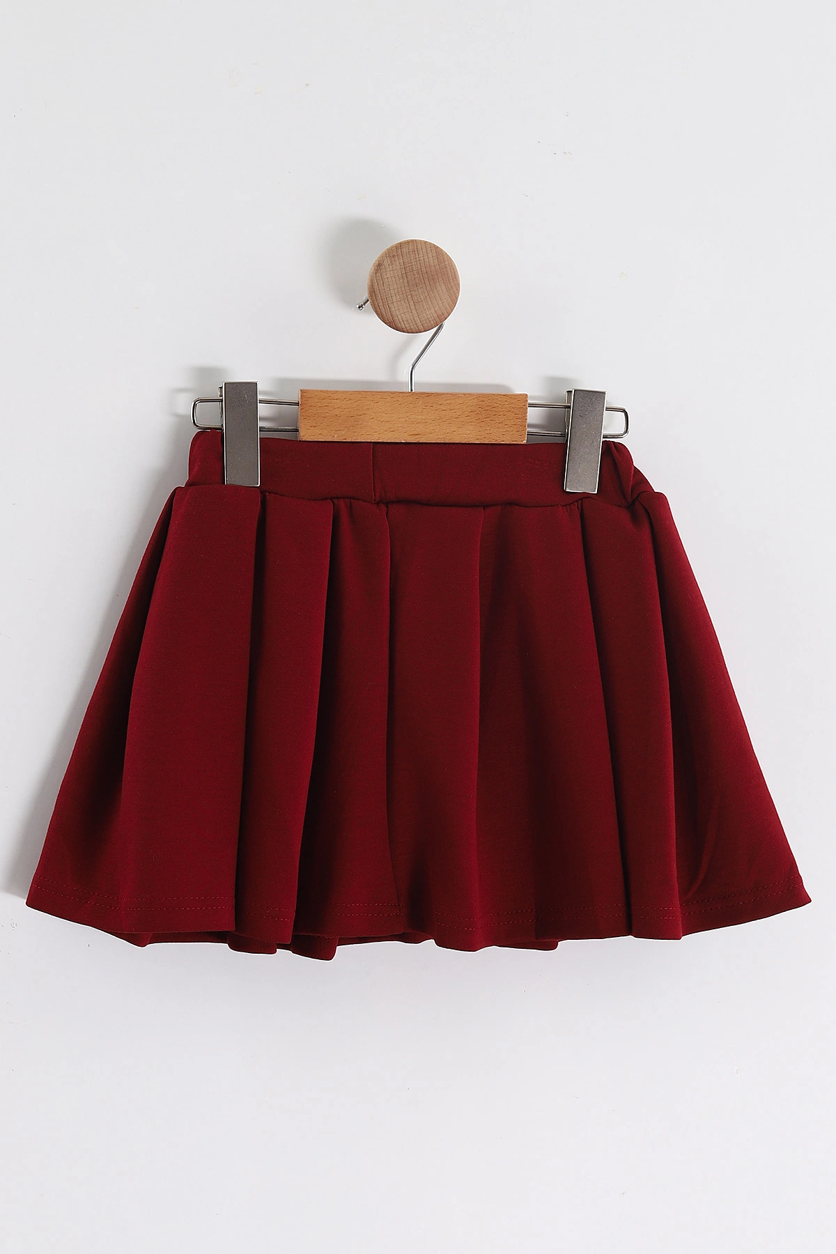 Bordo (3-10 Yaş)  Fularlı ve Pileli  Etekli Oysho Kız Çocuk Takım 437206