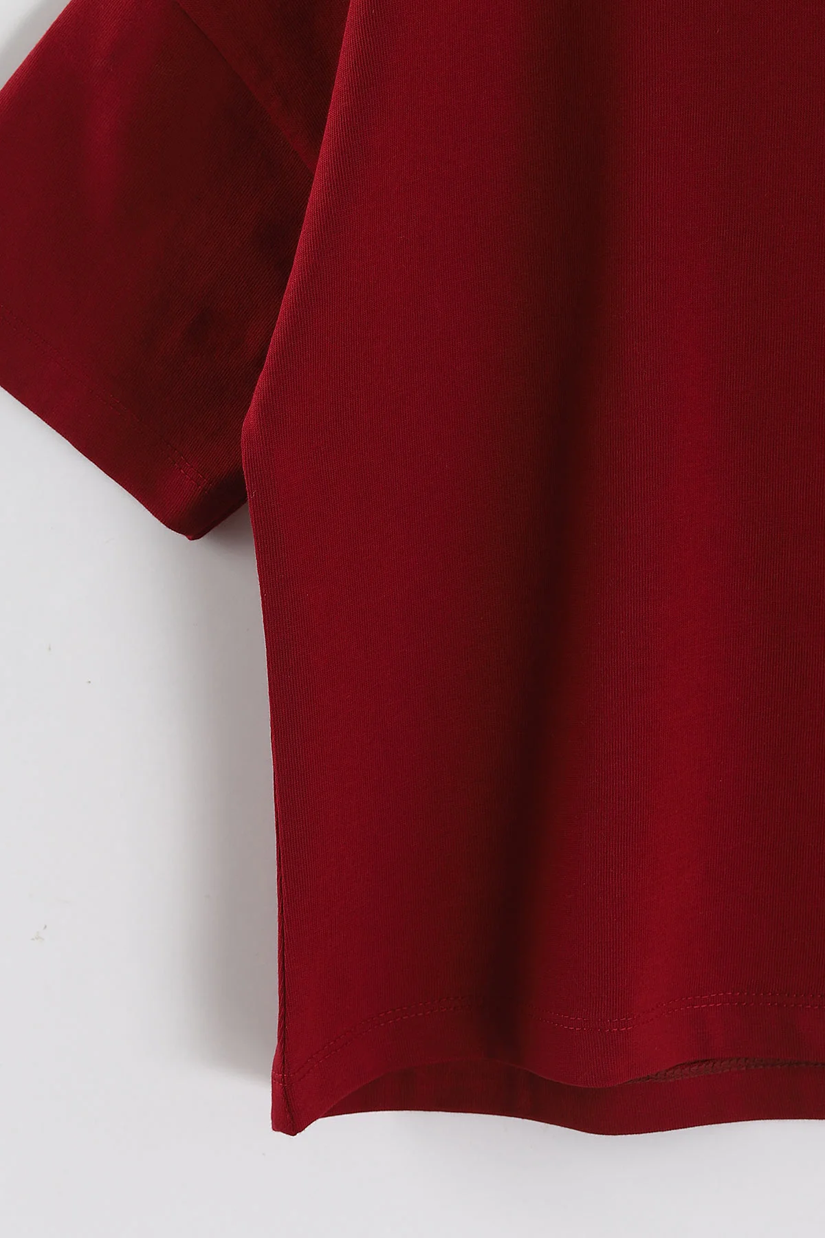 Bordo (3-10 Yaş) Karakter Baskılı Oversize Erkek Çocuk Tişört 469012