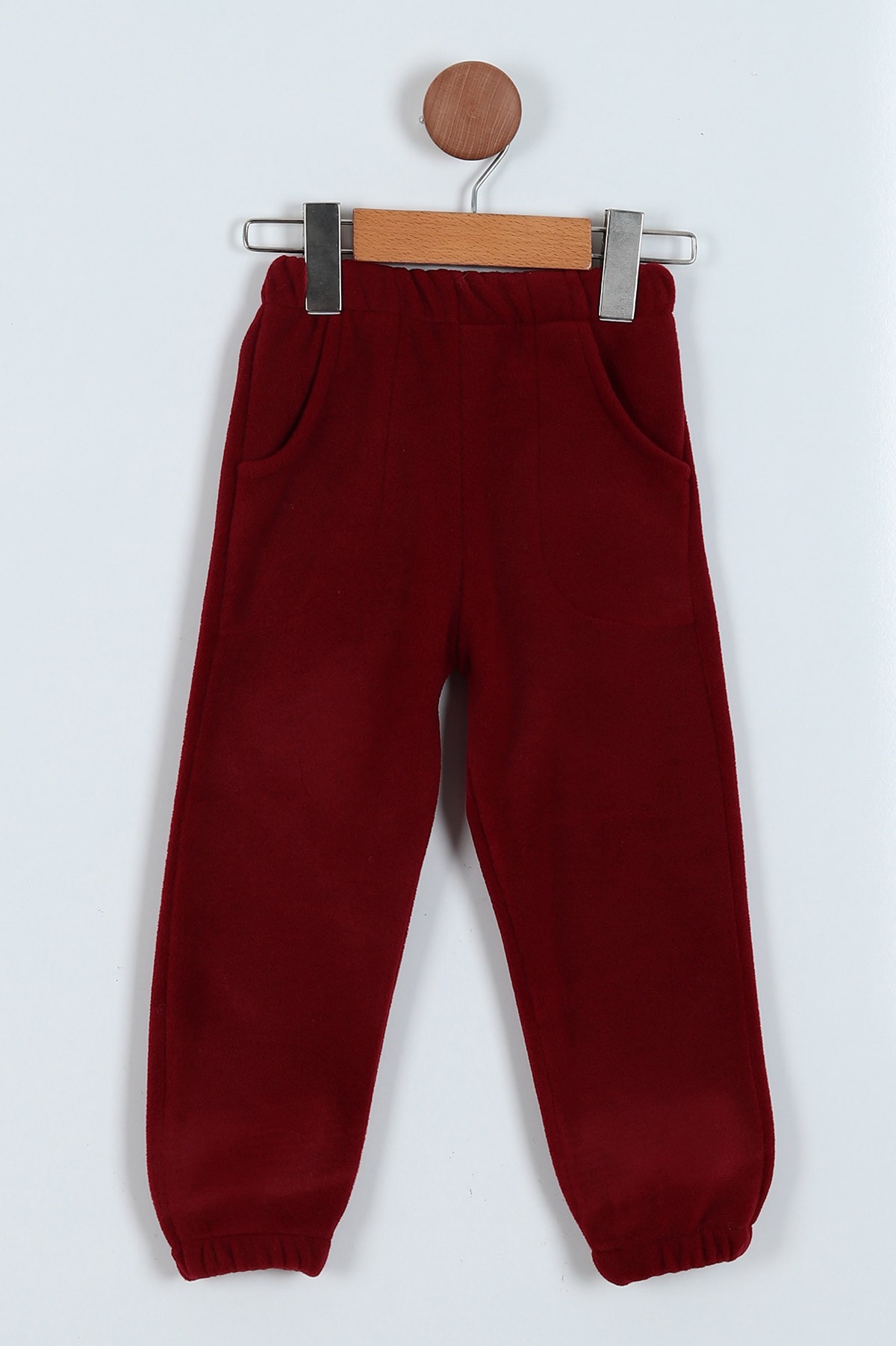 Bordo (3-6 Yaş) Nakışlı Bel Lastikli Polar Erkek Çocuk Takım 224198