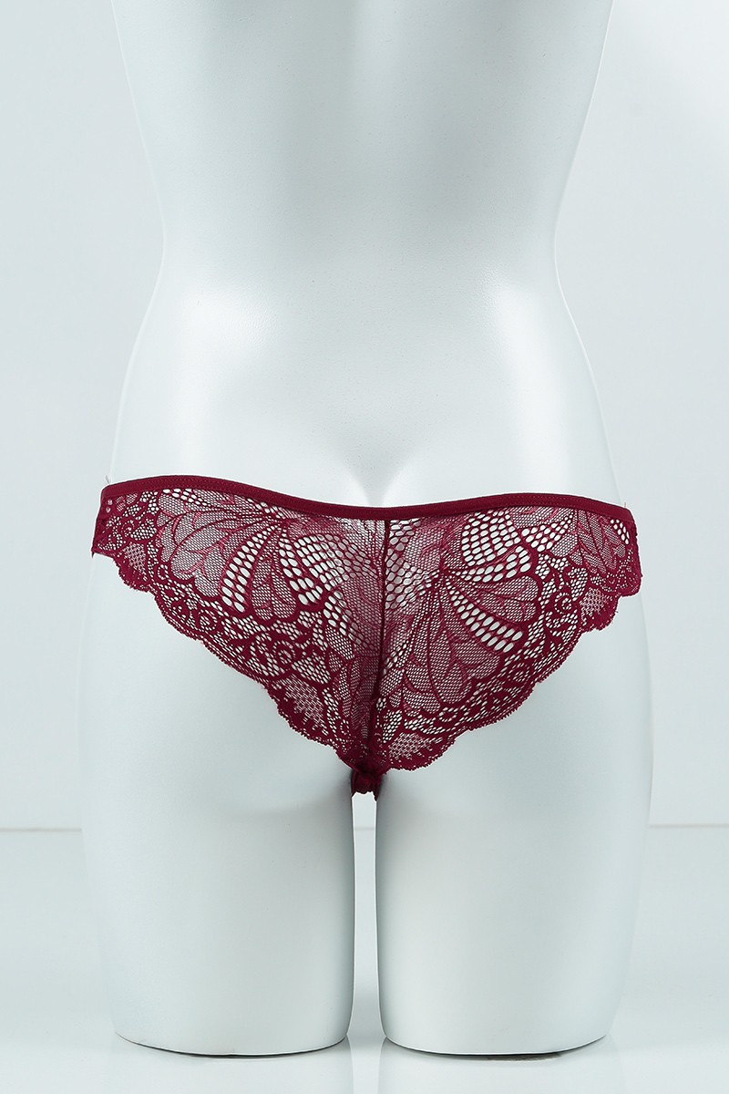 Bordo 4368 Brazilian Ön Ribana Arka Bantlı Tanga Külot 99855