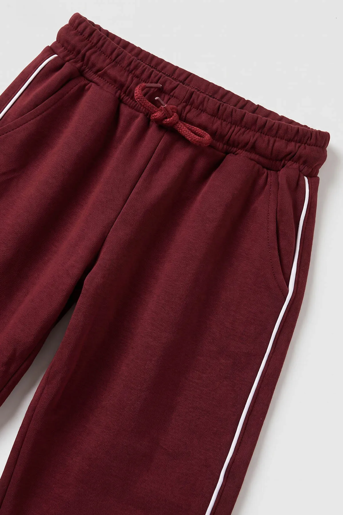 Bordo (5-10 Yaş) İncili Kurdela Nakışlı Oysho Kız Çocuk Mevsimlik Takım 481793