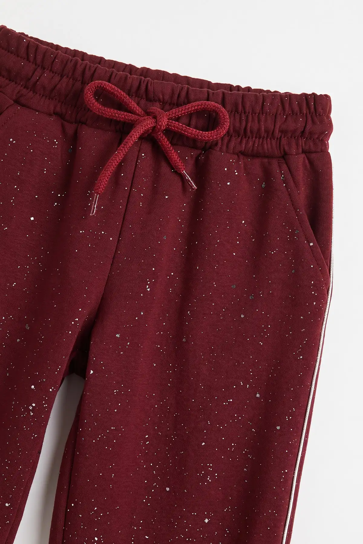 Bordo (5-10 Yaş) Komple Simli Alt Biyeli Oysho Kız Çocuk Mevsimlik Takım 484880