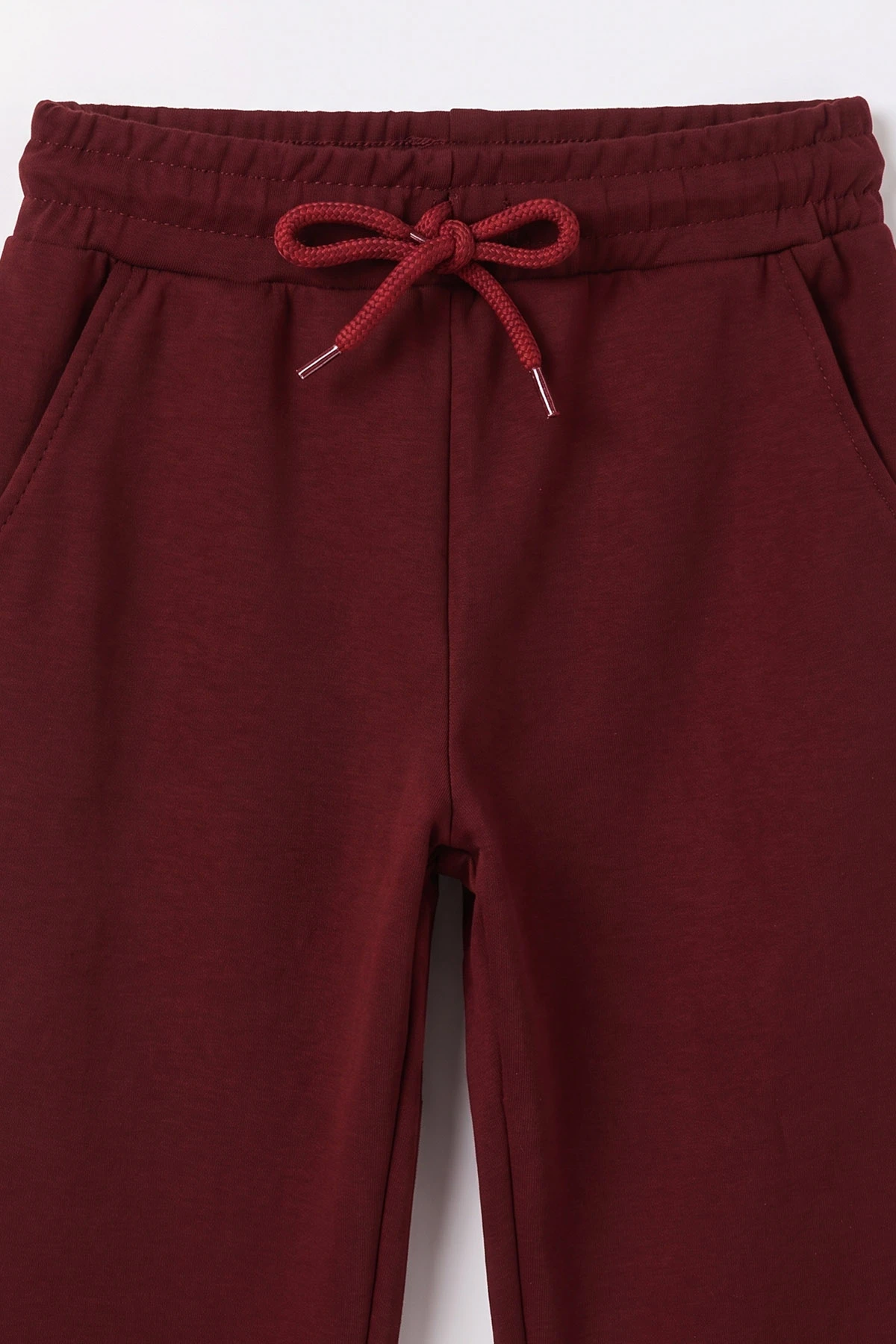 Bordo (5-10 Yaş) Üst Taş Baskılı Alt Biyeli Oysho Kumaş Kız Çocuk Mevsimlik Takım 494974