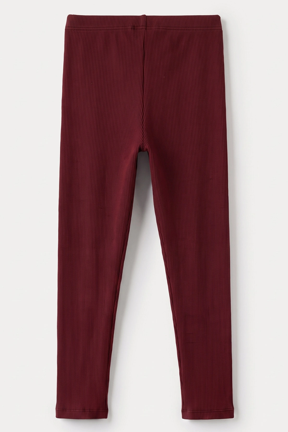 Bordo (5-12 Yaş)Kaşkorse Fitilli Kız Çocuk Tayt 493356