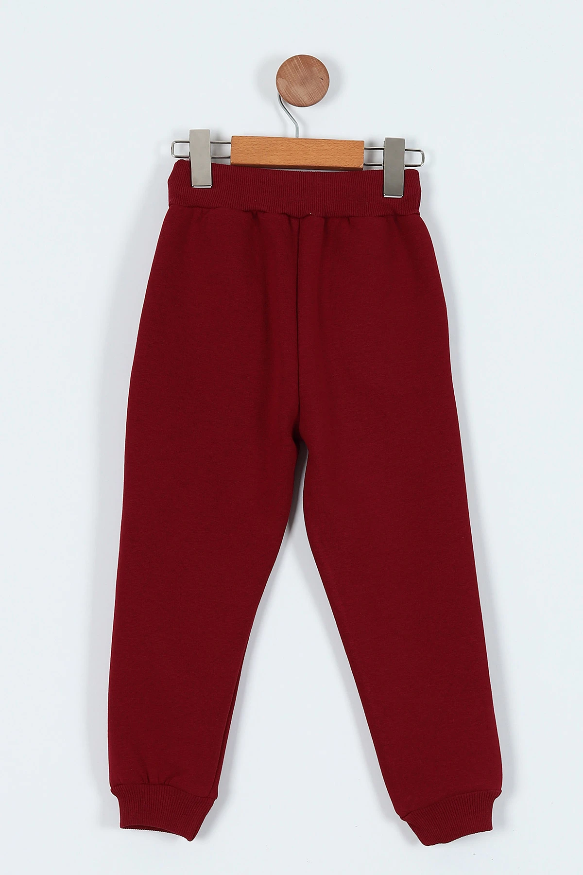Bordo (5-8 Yaş) New York Baskılı Şardonlu Erkek Çocuk Eşofman Alt 236299