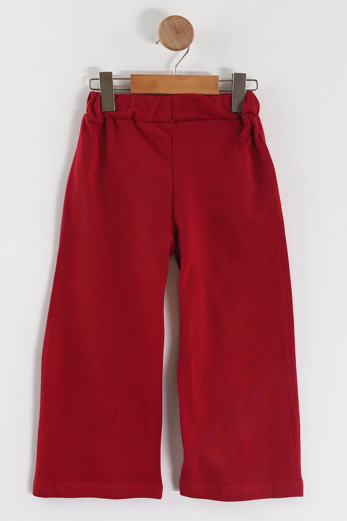 Bordo (5-8 Yaş)Bol Paça Kız Çocuk Eşofman Altı 463987