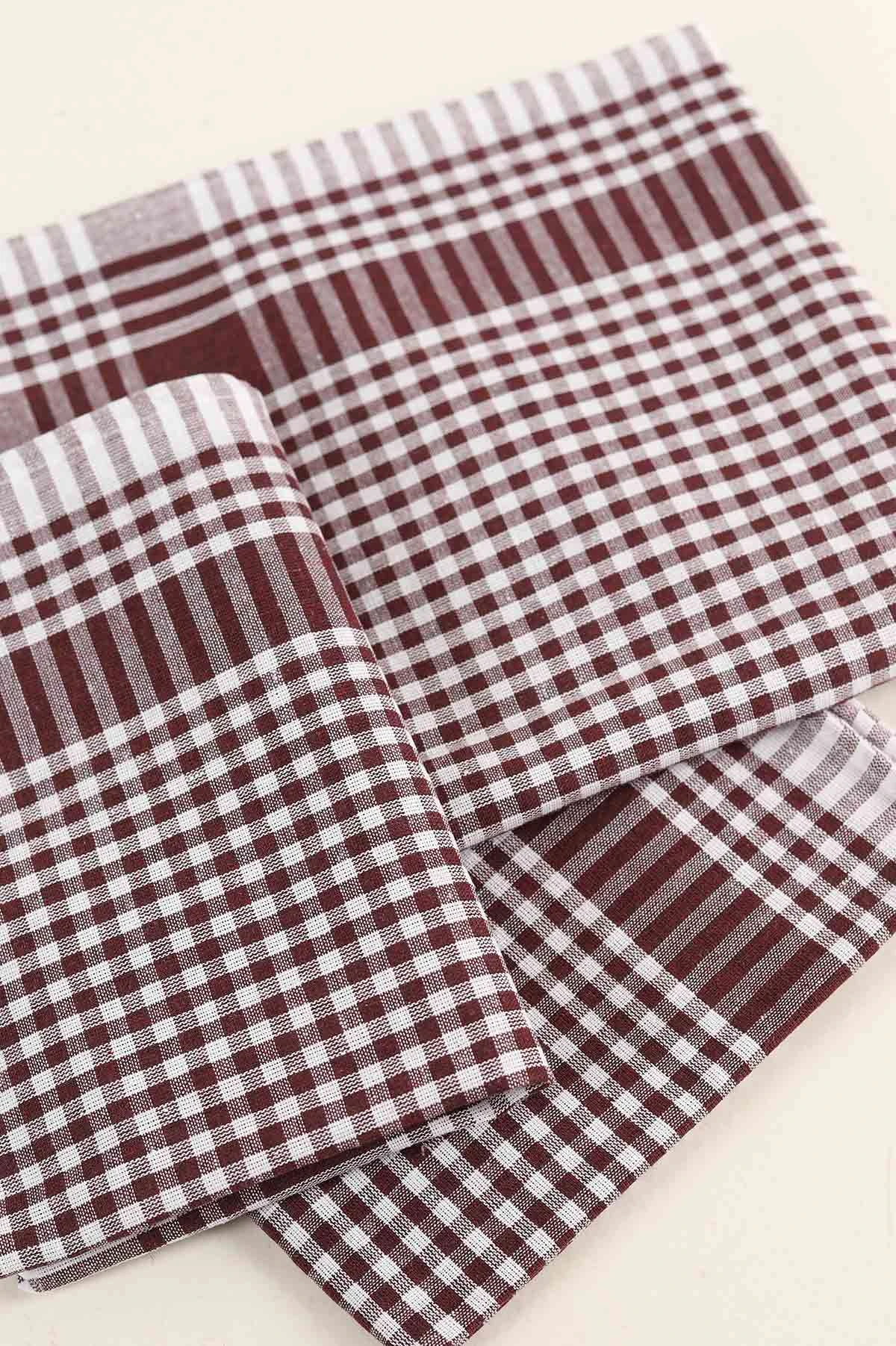 Bordo 50x70 Desenli 10'lu Alman Kuruluma Bezi 246255