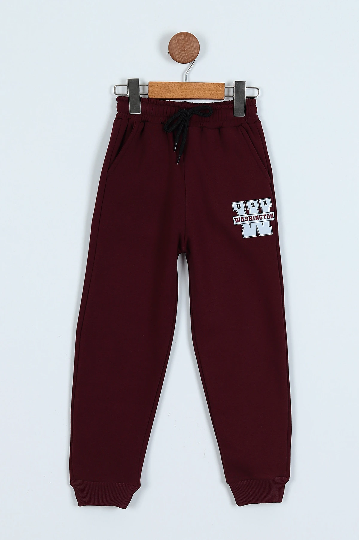 Bordo (6-9 Yaş) Baskılı Üç İp Şardonlu Erkek Çocuk Takım 239284