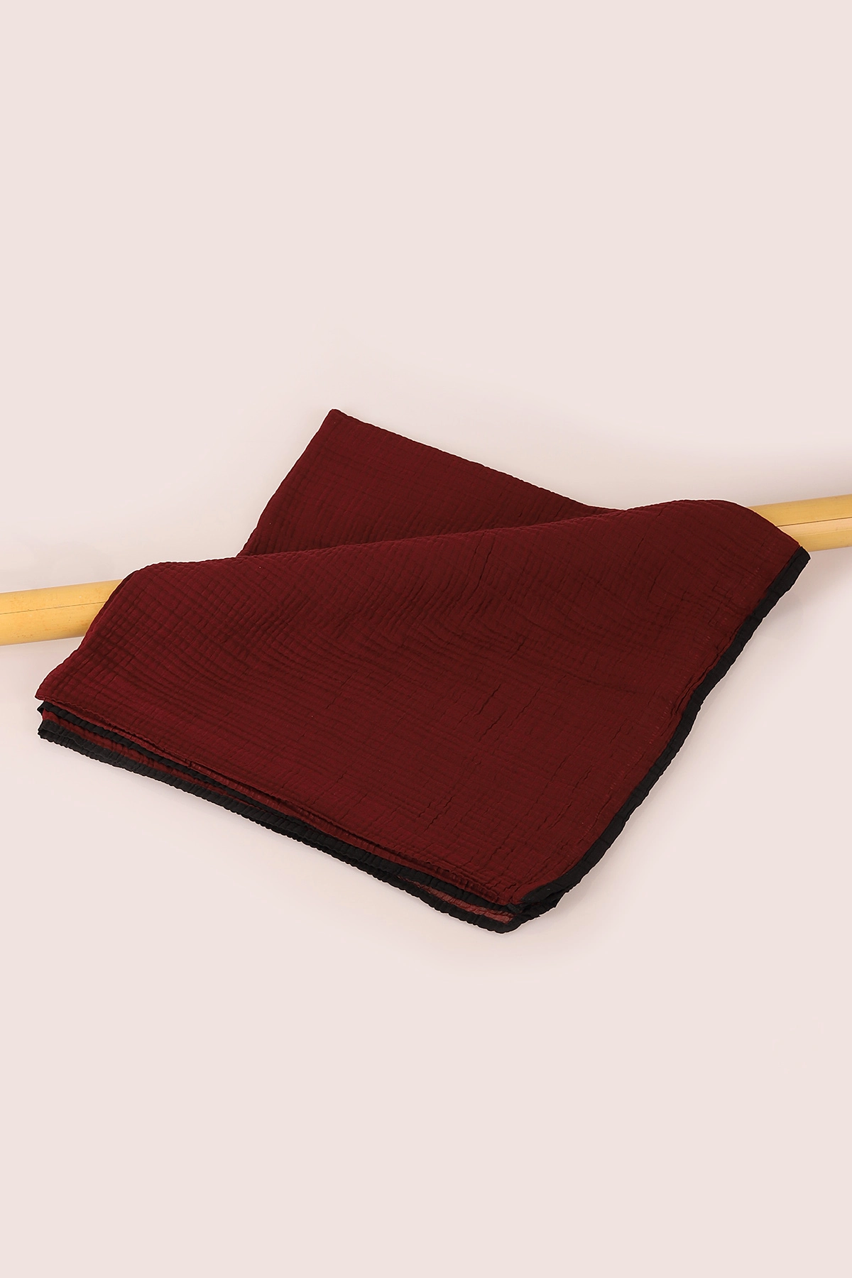 Bordo 80X200 Desensiz Düz Müslin Şal 431825
