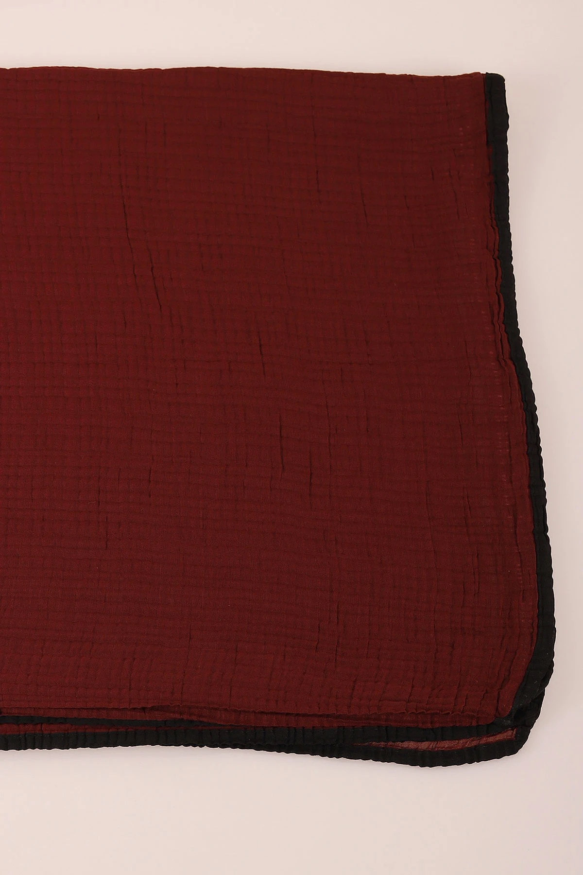 Bordo 80X200 Desensiz Düz Müslin Şal 431825