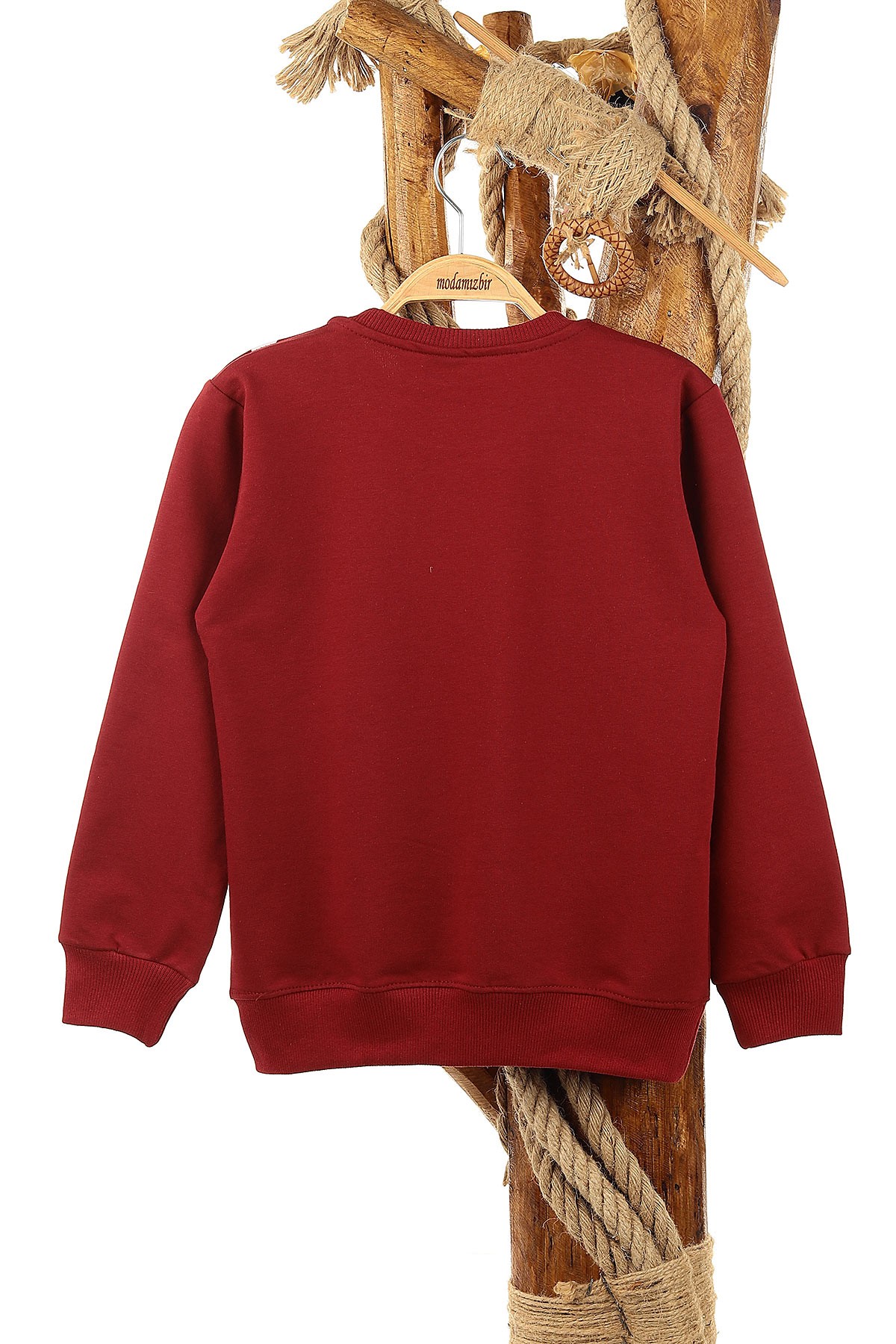 Bordo (9-12 Yaş) Now Nug Baskılı Erkek Çocuk Sweat 150932