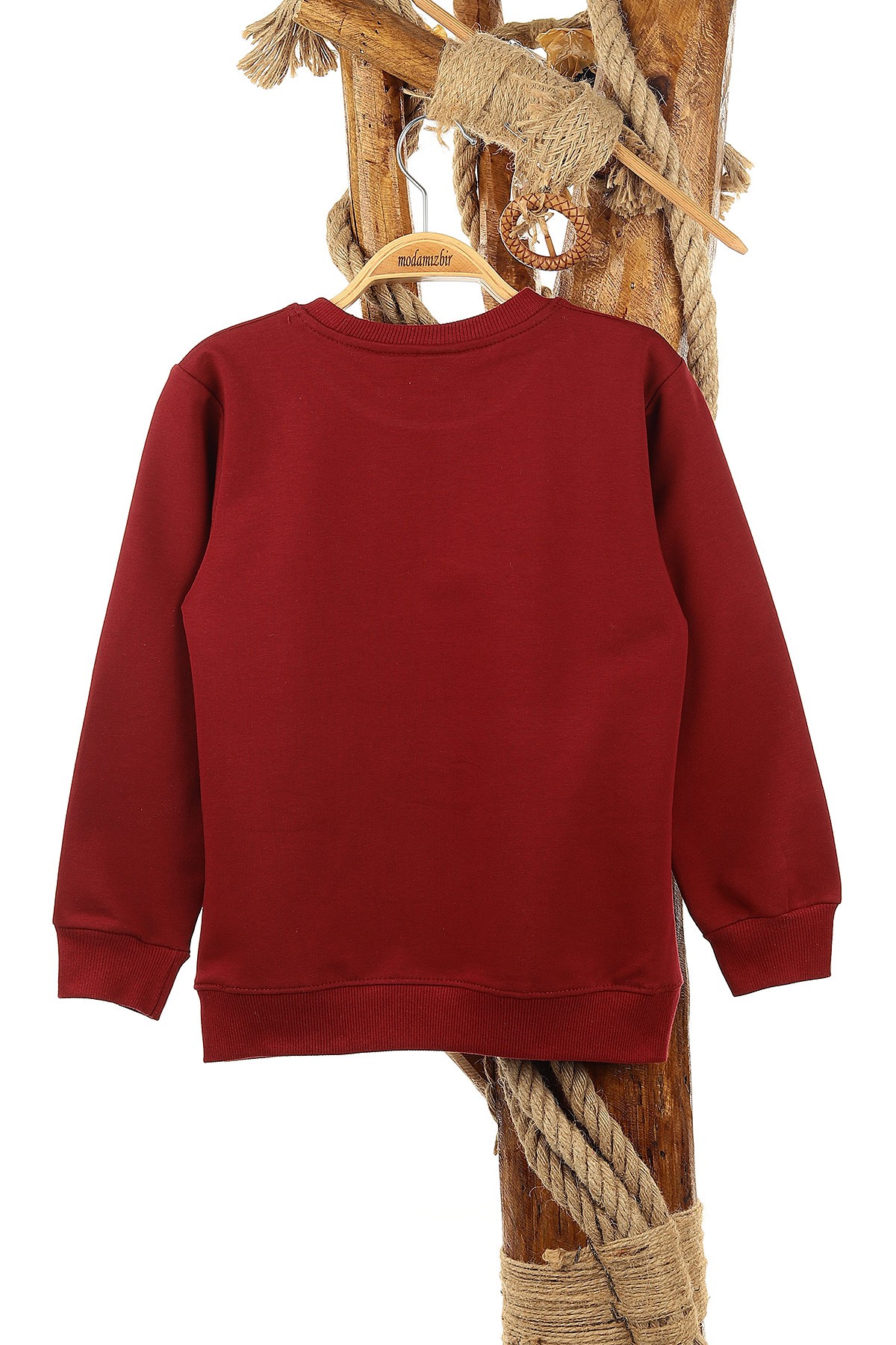 Bordo (9-12 Yaş) Stay Strong Baskılı Erkek Çocuk Sweat 150908
