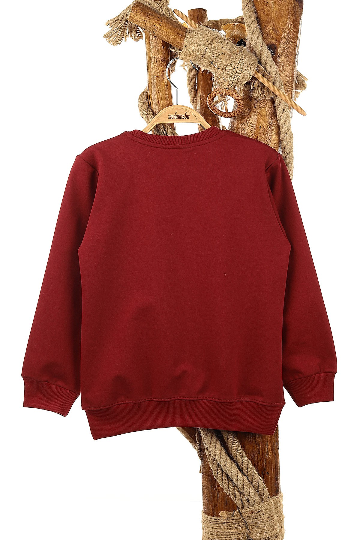 Bordo (9-12 Yaş) The Storm Baskılı Erkek Çocuk Sweat 150950