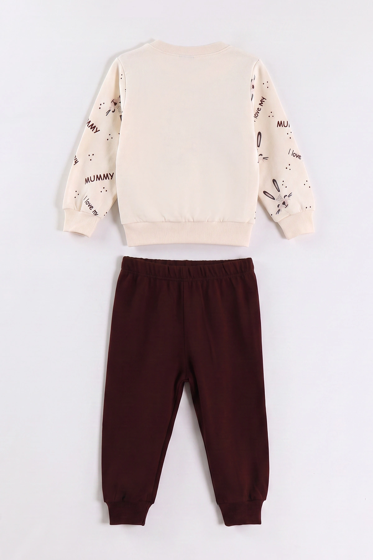 Bordo (9-24 Ay)Fiyonklu Çıtçıtlı İki İp Kız Bebek Takım 476431
