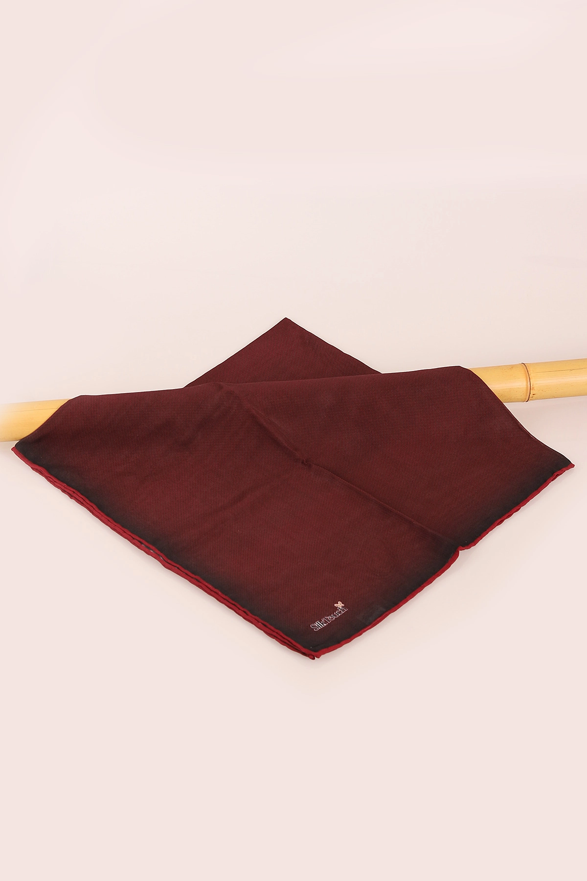 Bordo 98X98 Düz Keten Eşarp 431719