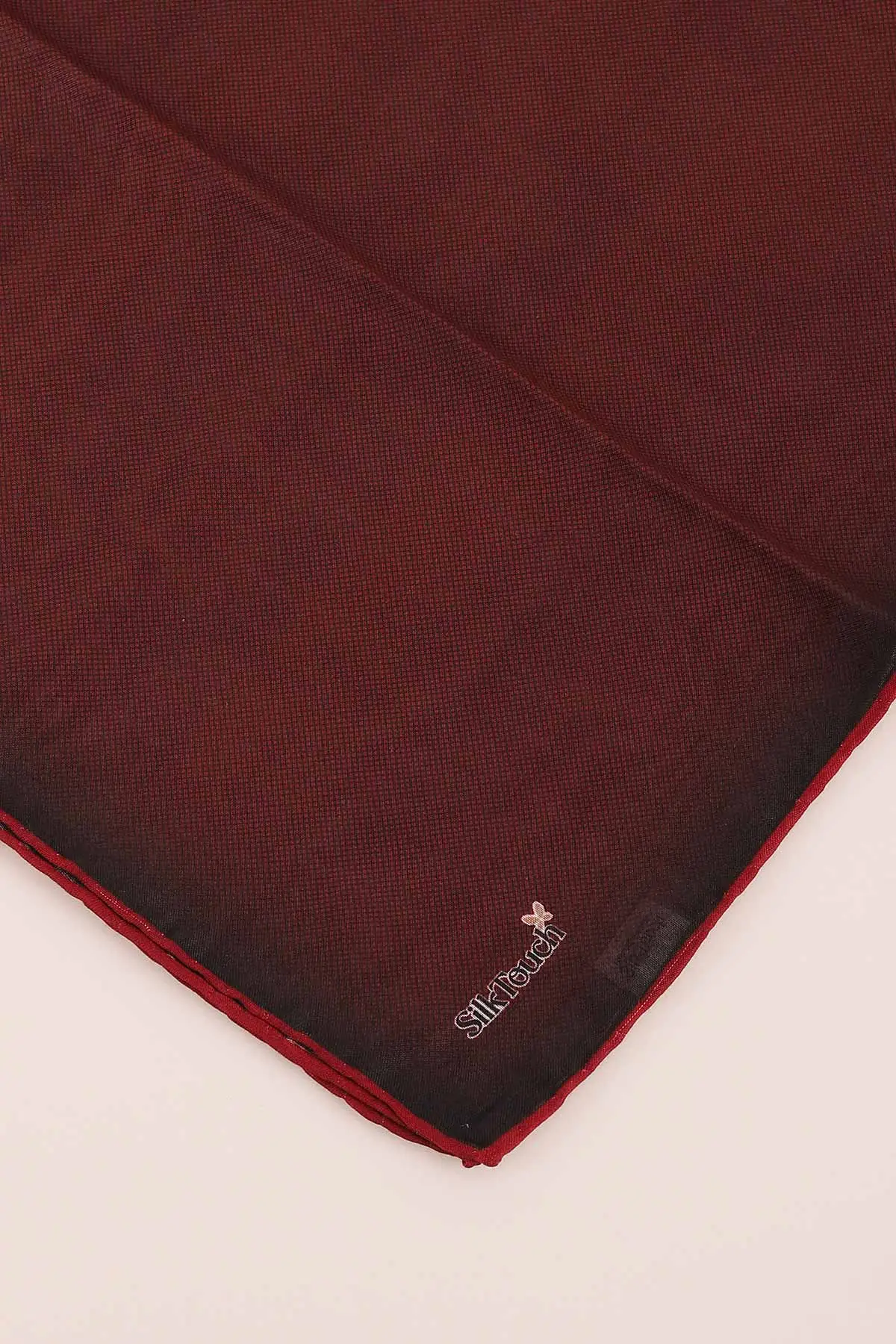 Bordo 98X98 Düz Keten Eşarp 431719