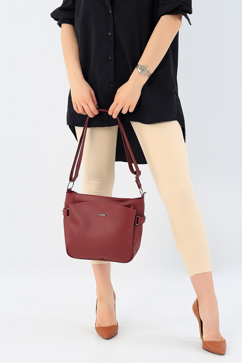 Bordo Bayan Omuz Çantası 34149
