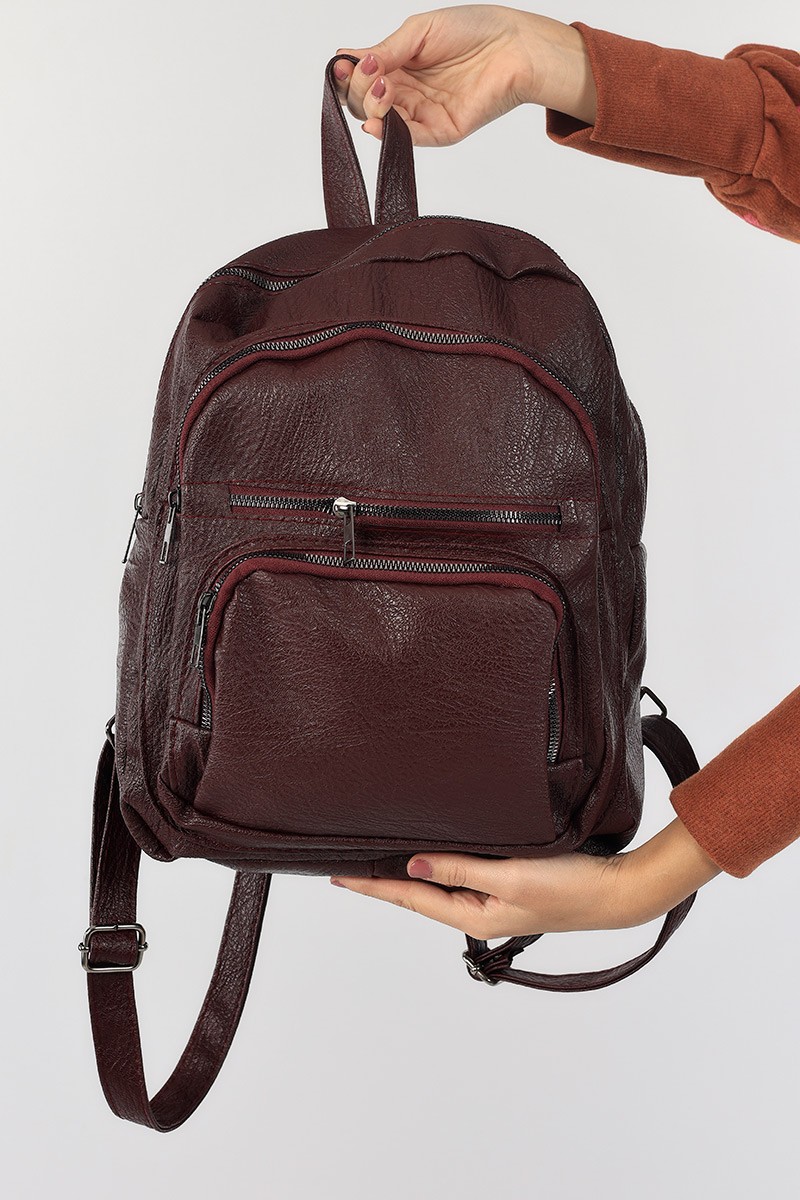 Bordo Bol Gözlü Sırt Çantası 89308