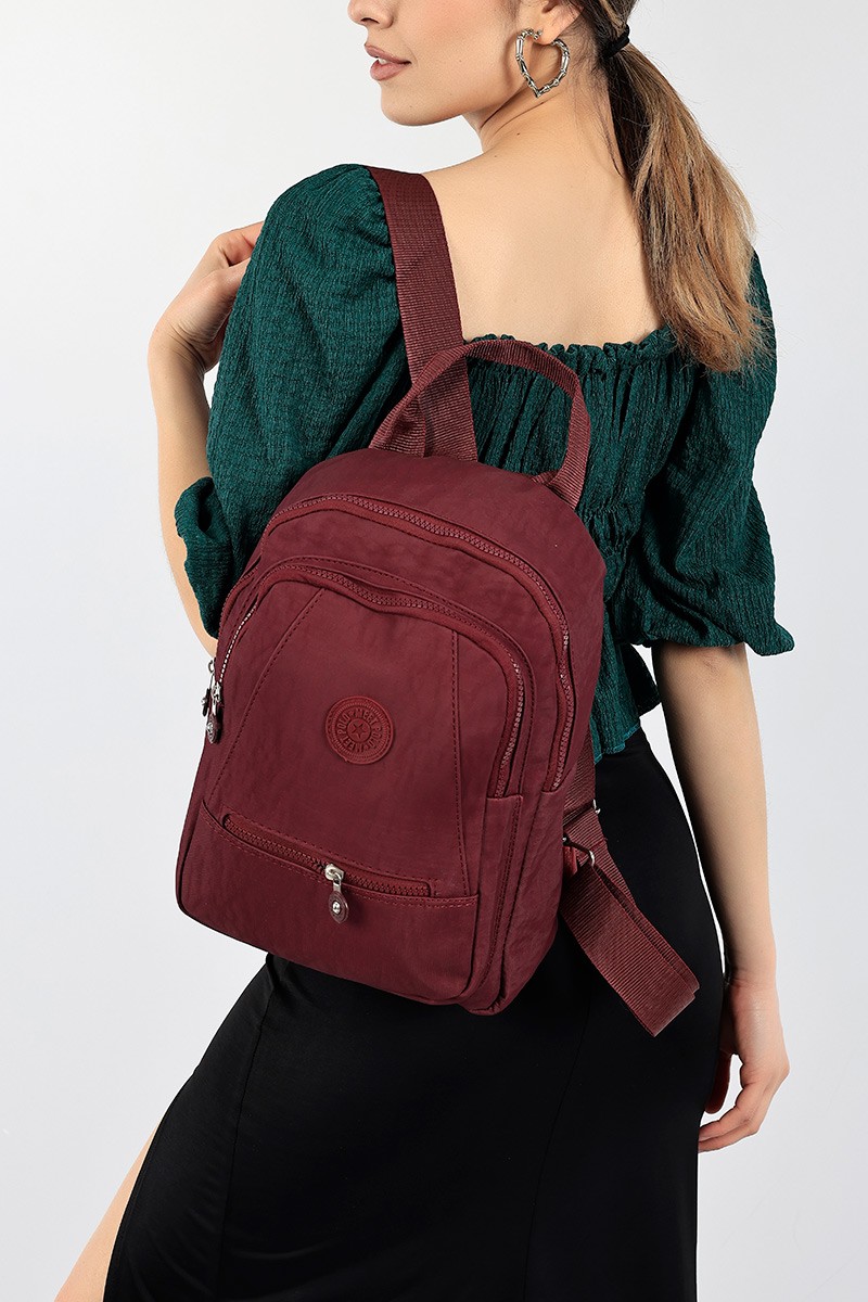 Bordo Bol Gözlü Sırt Çantası 97219