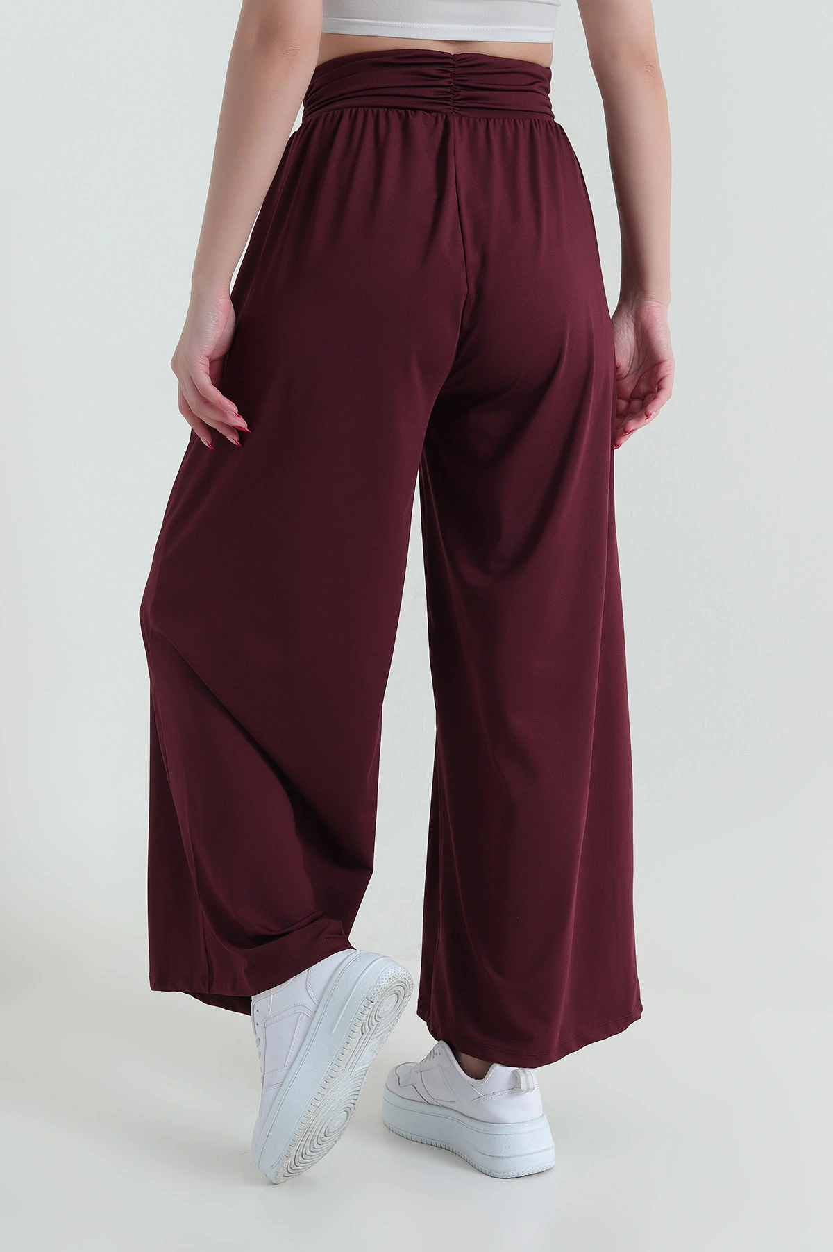 Bordo Cepli Likralı Oysho Kadın Pantolon 433523