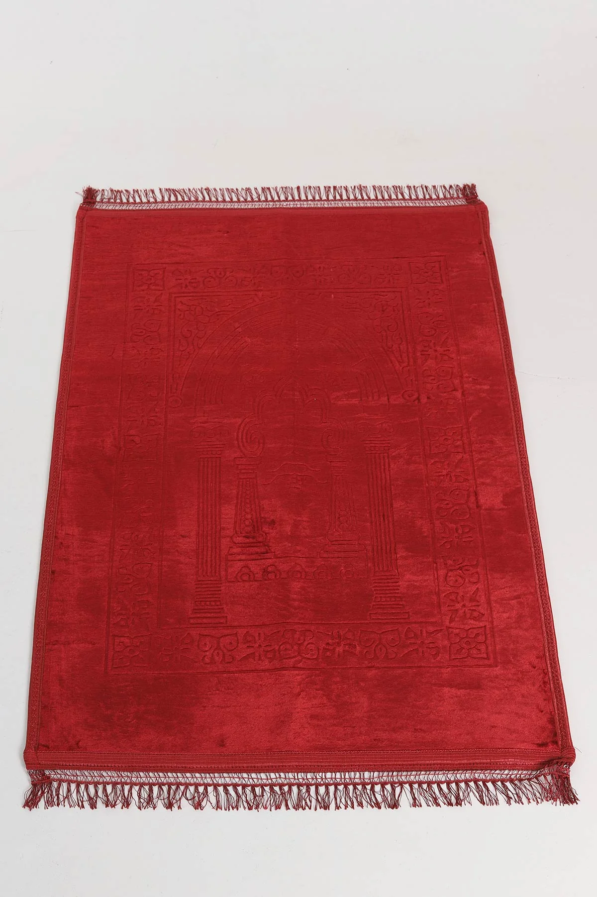 Bordo Kaymaz Taban Çantalı Seccade 335834