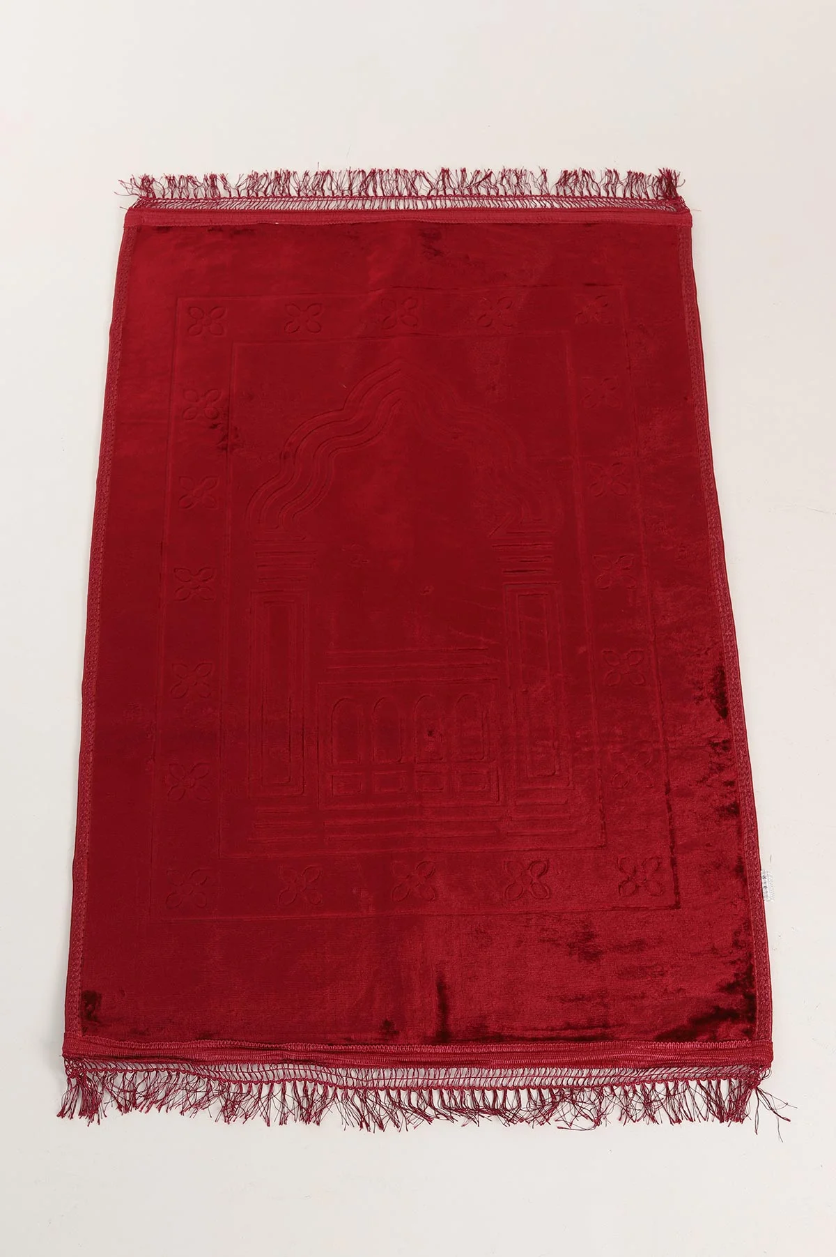 Bordo Kaymaz Taban Çantalı Seccade 341693