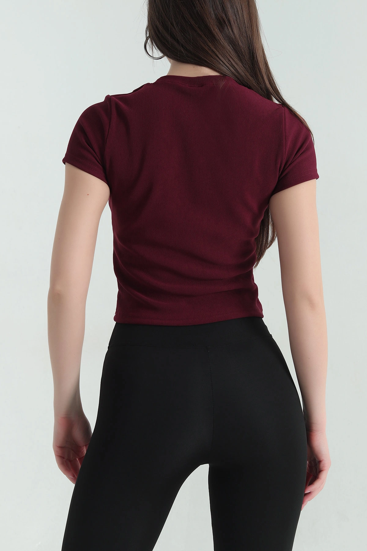 Bordo Kurdela Tasarım Ottoman Bluz 356008
