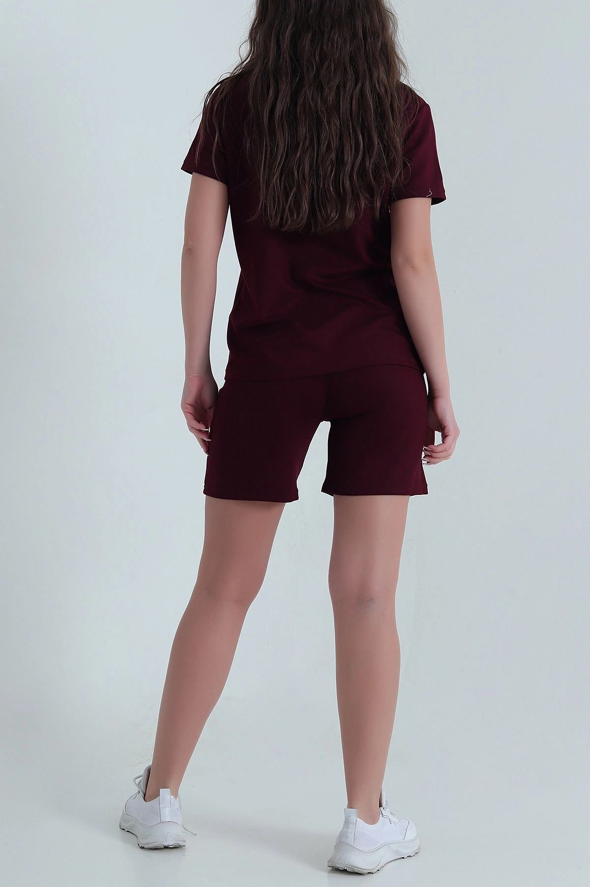 Bordo Likralı Oysho Kadın İkili Takım 459209