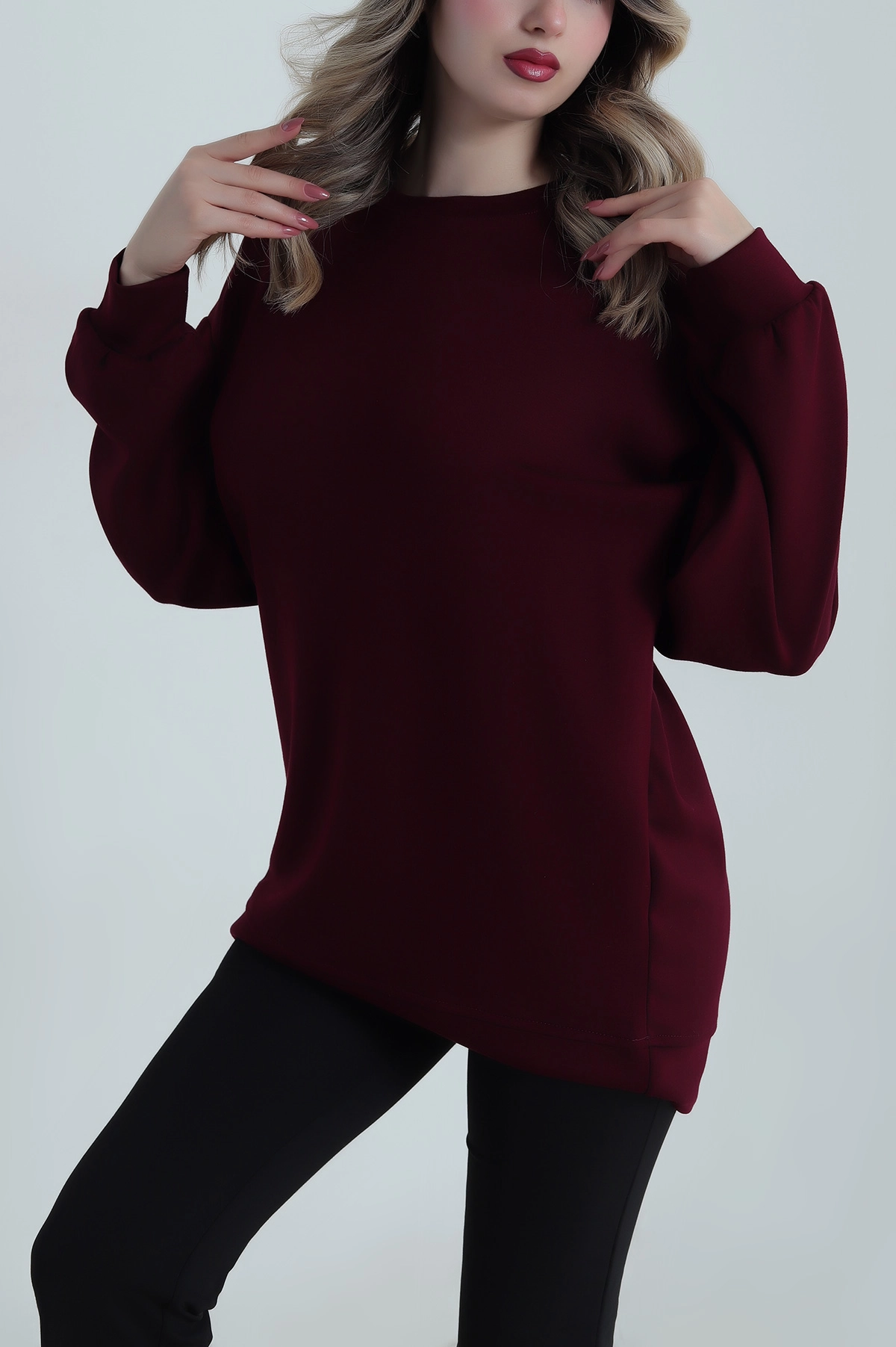 Bordo Lİkralı Oysho Kadın Tunik 486339