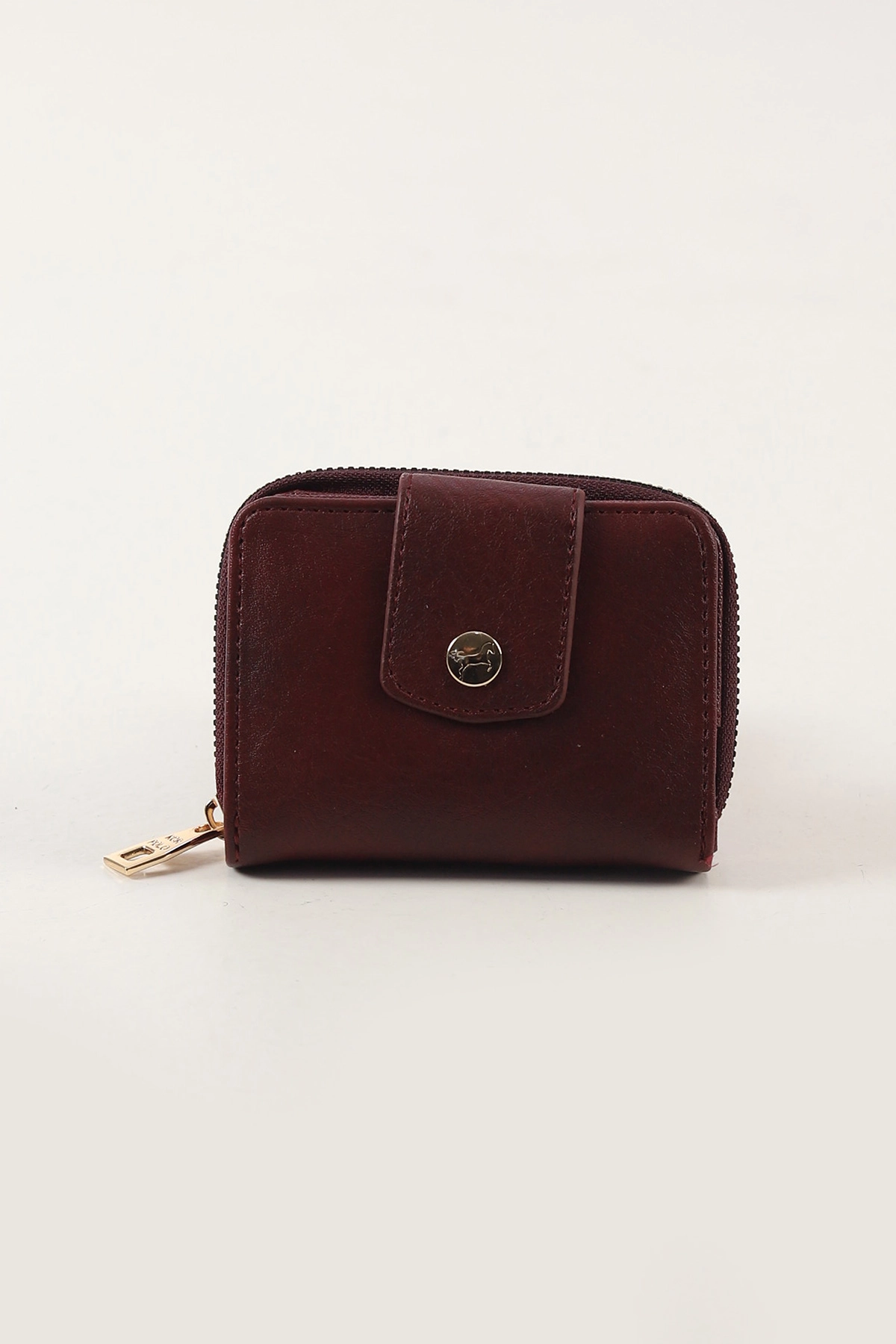 Bordo Mıknatıs Kapaklı Kadın Cüzdan 451858