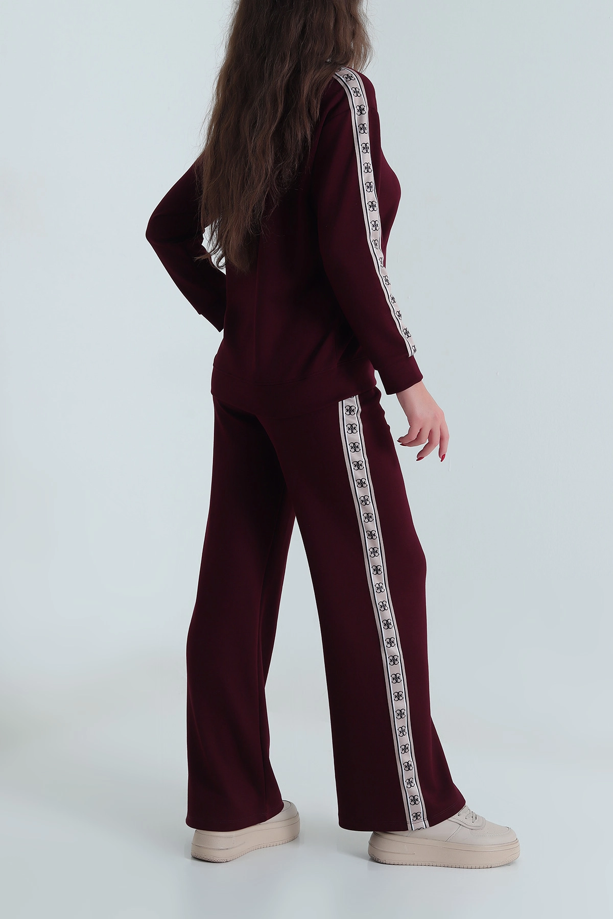 Bordo Modal Kadın İkili Takım 493136
