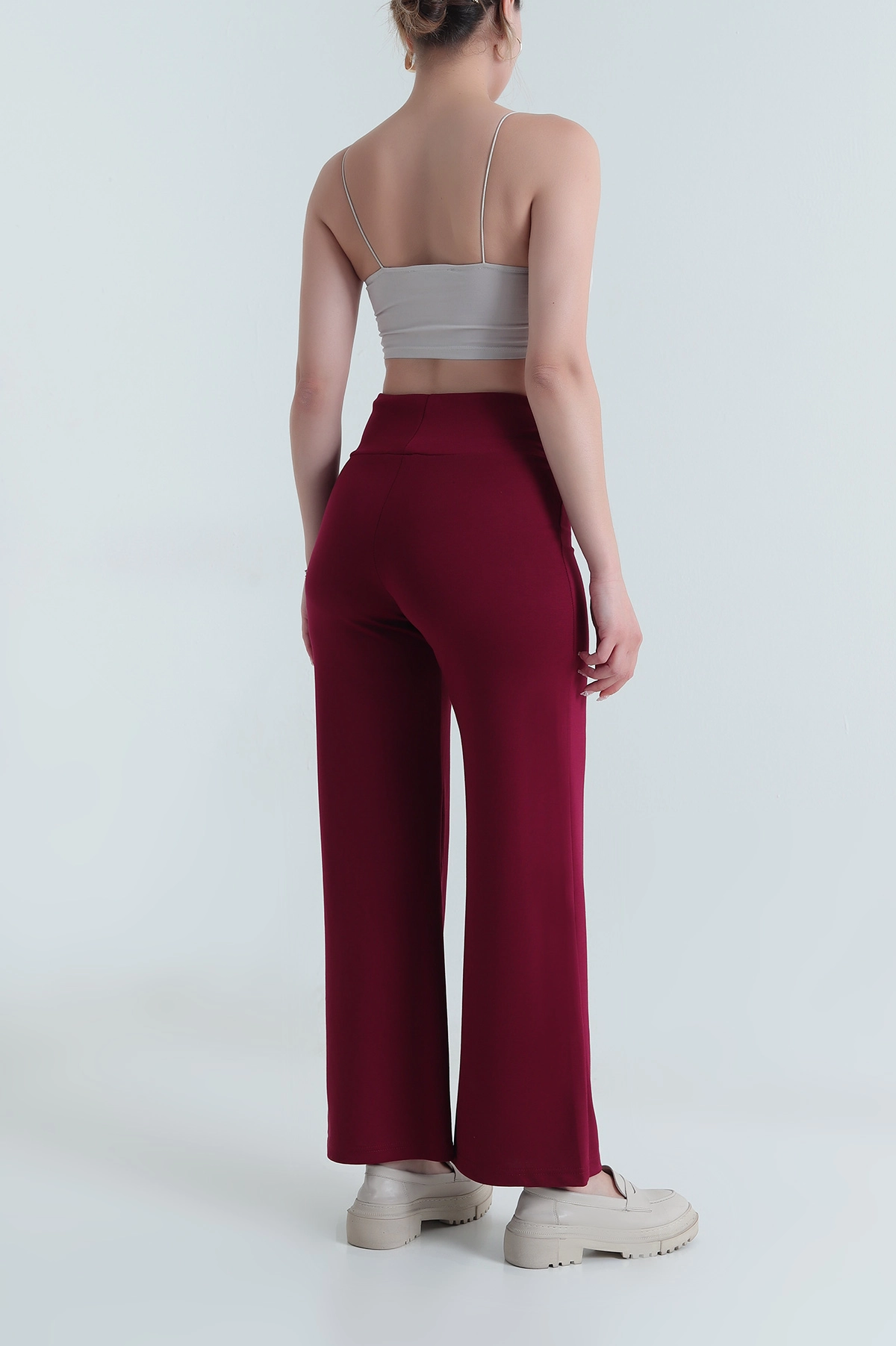 Bordo Modal Palazzo Pantolon 478288