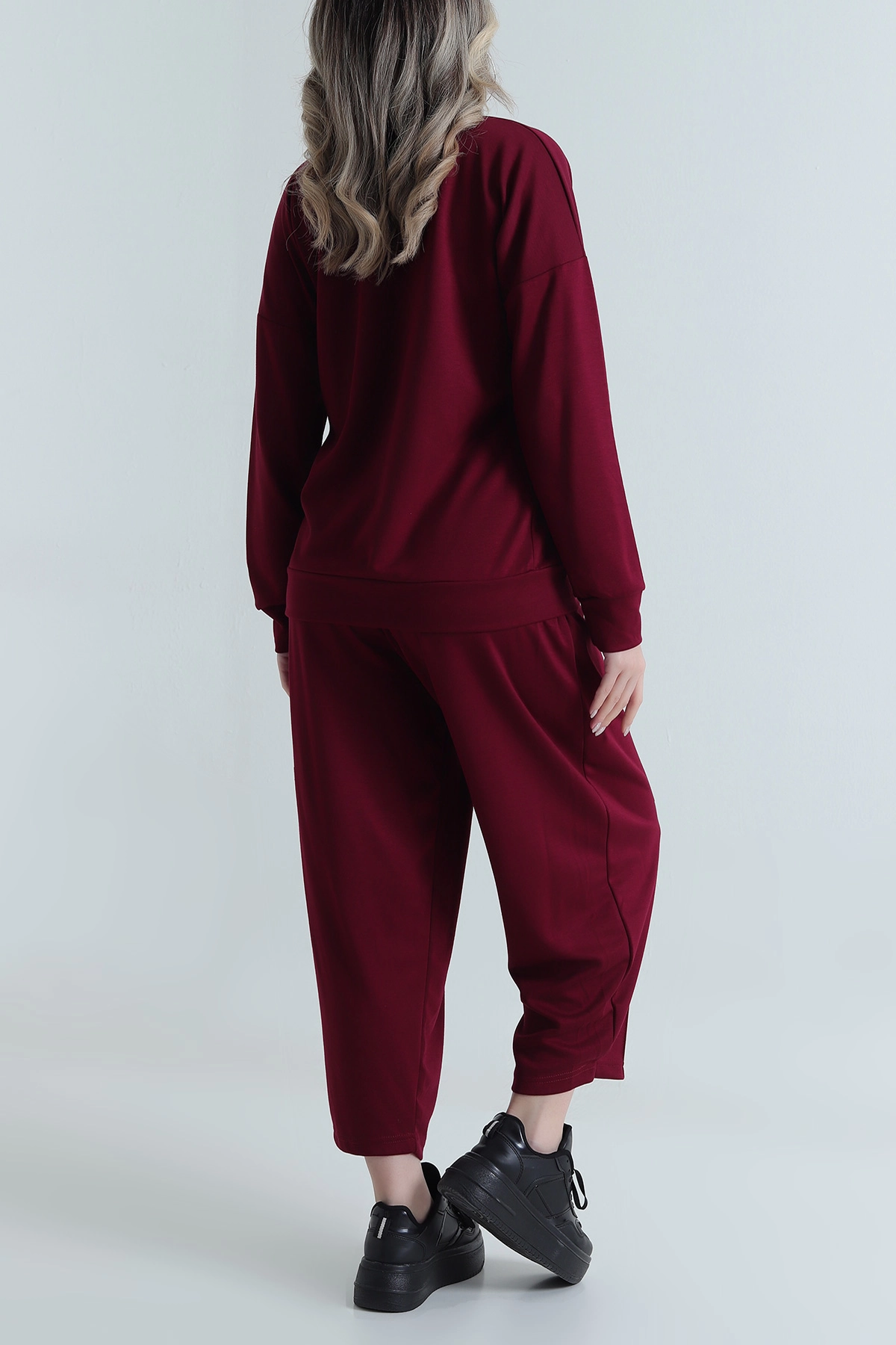 Bordo Oysho Kadın İkili Takım 491117