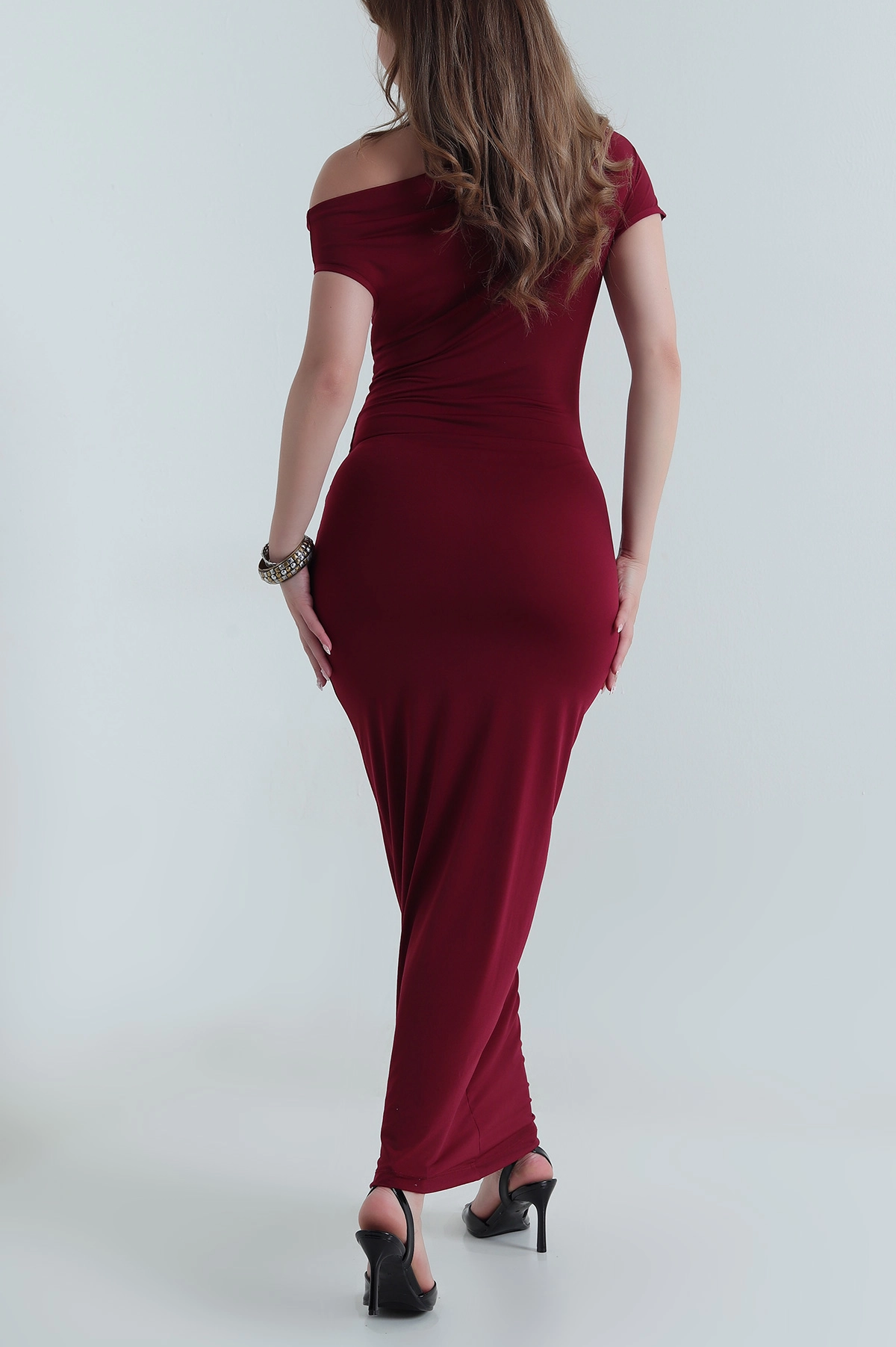 Bordo Sandy Kadın Elbise 477674