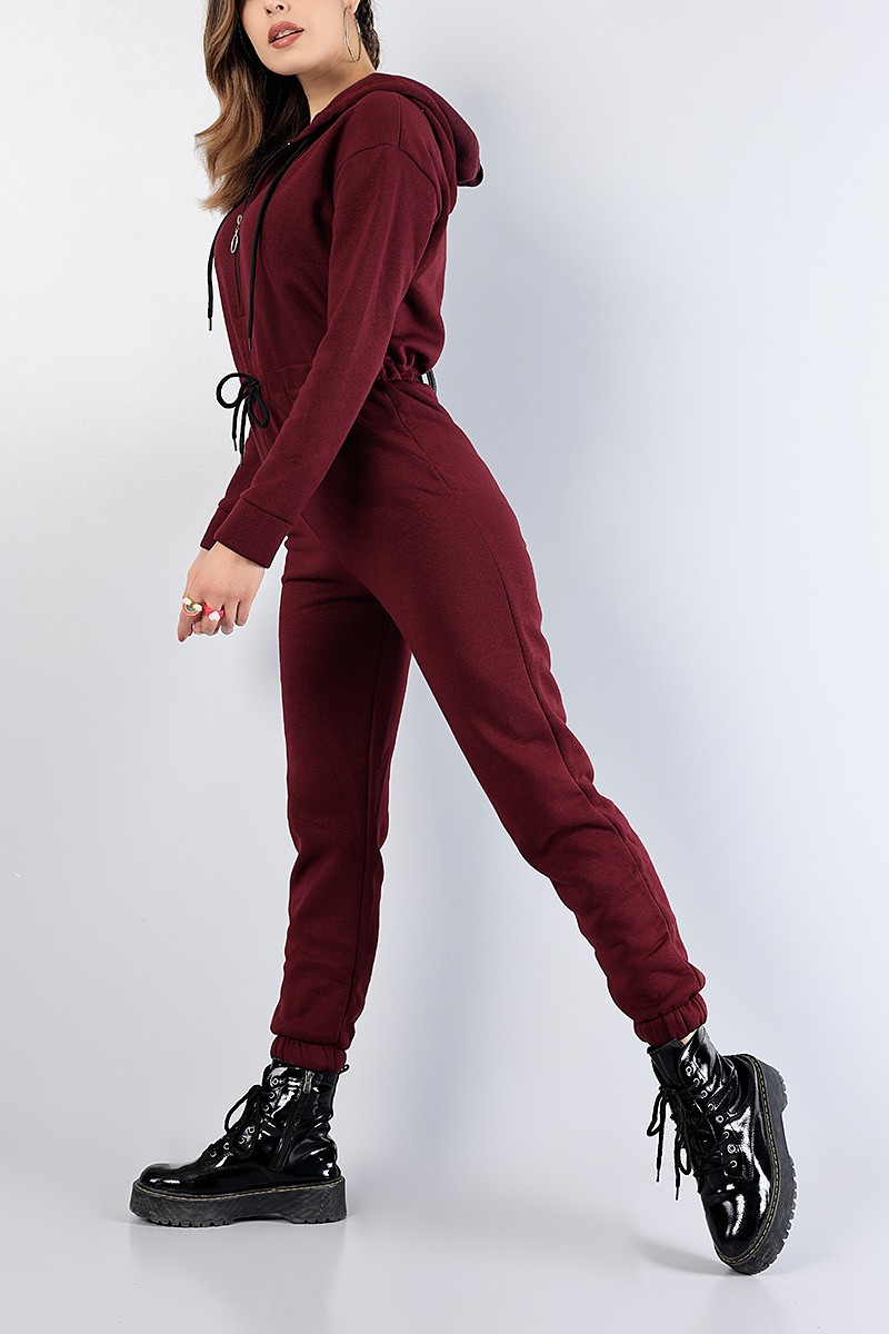 Bordo Şardonlu Bayan Tulum 80832