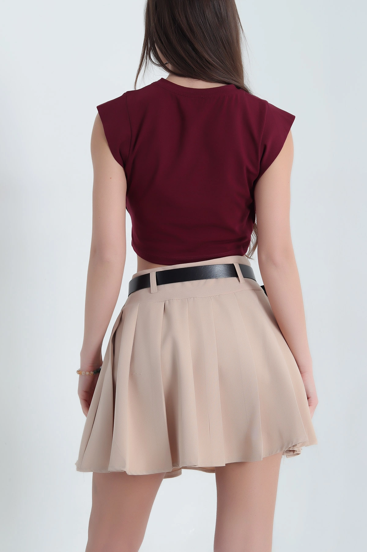 Bordo Süprem Sıfır Kol Tişört 338150