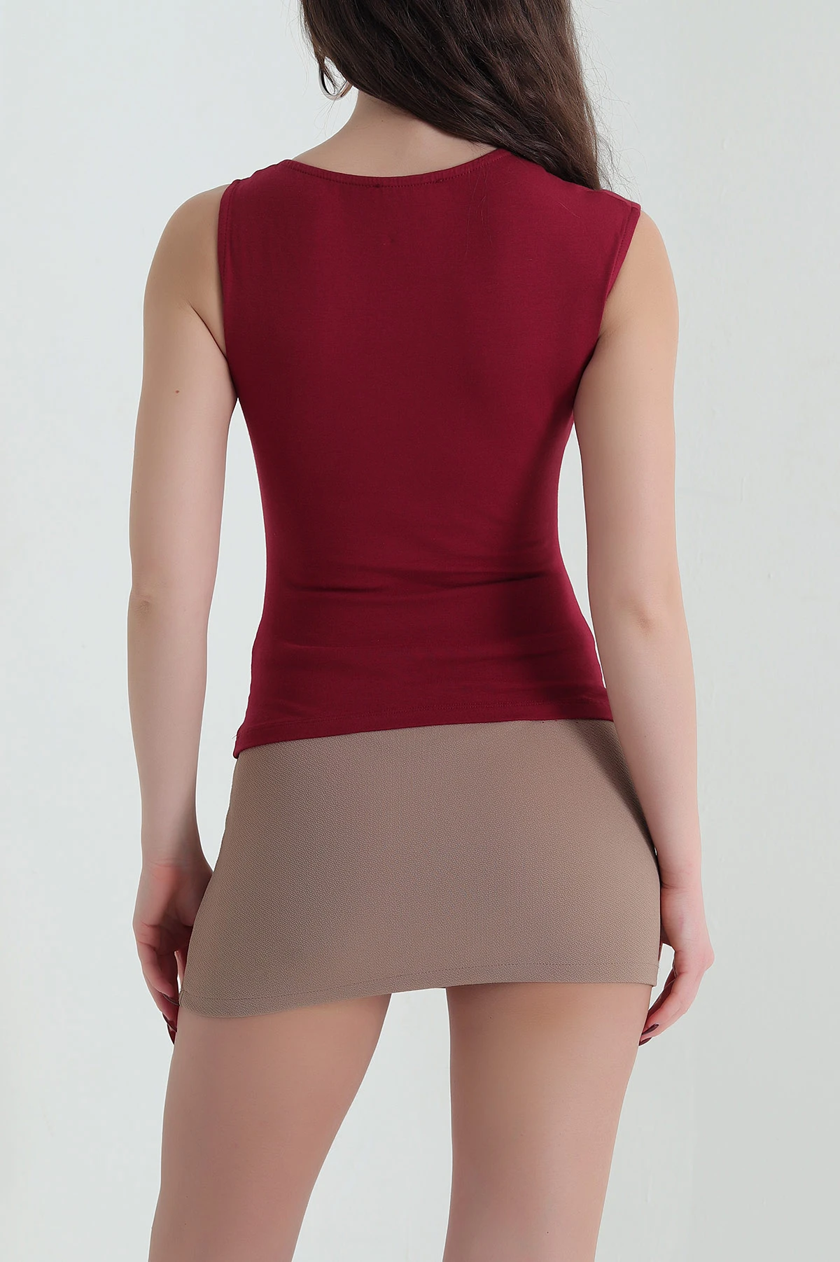 Bordo Yeni Sezon Süprem Kadın Bluz 434141