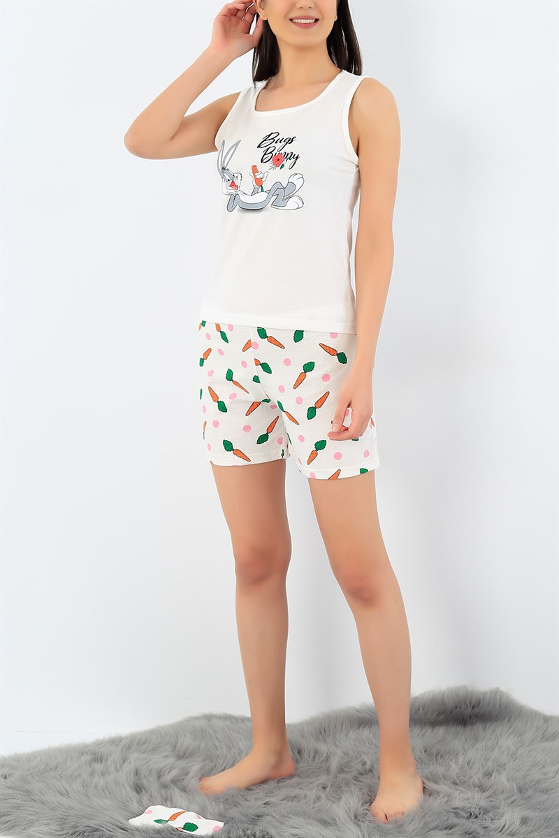 Bugs Bunny Baskılı Pijama Takımı 32716