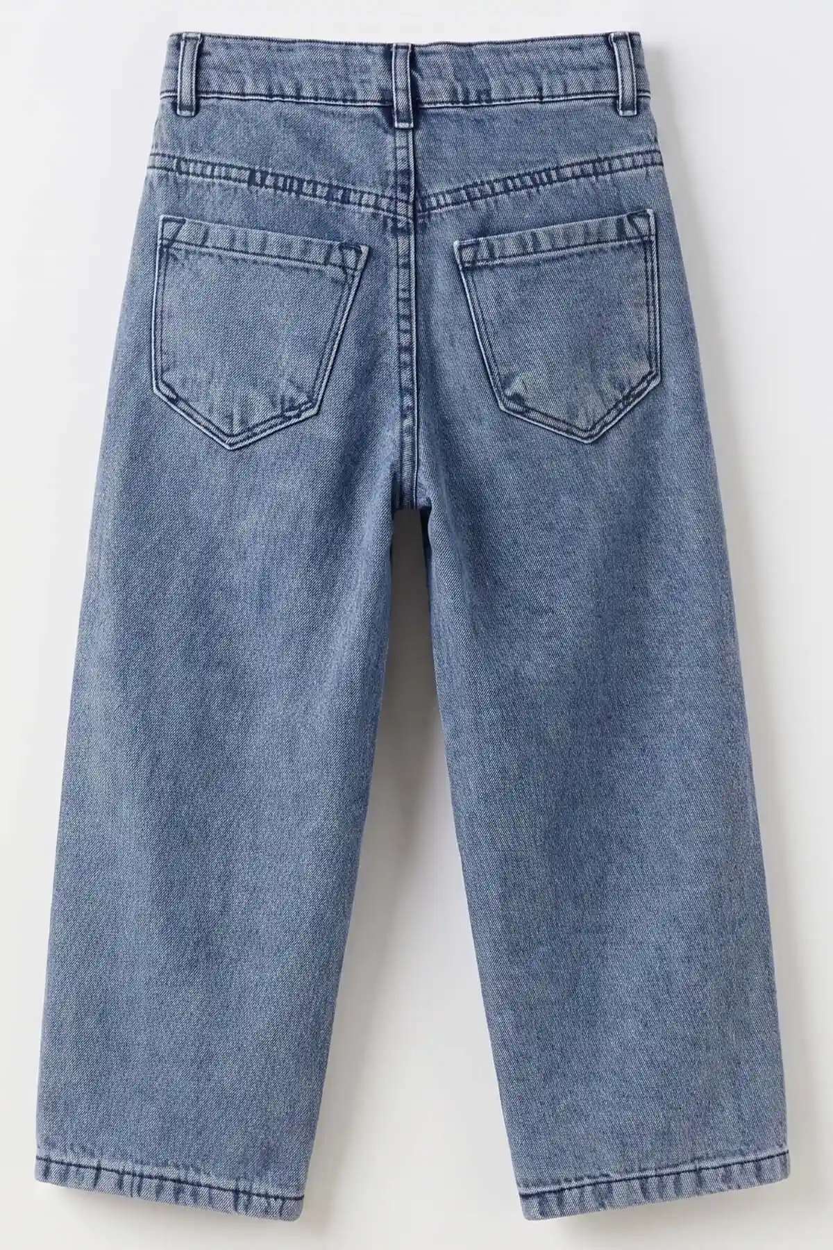 Buz Mavisi (5-12 Yaş) Baggy Erkek Çocuk Kot Pantolon 490857