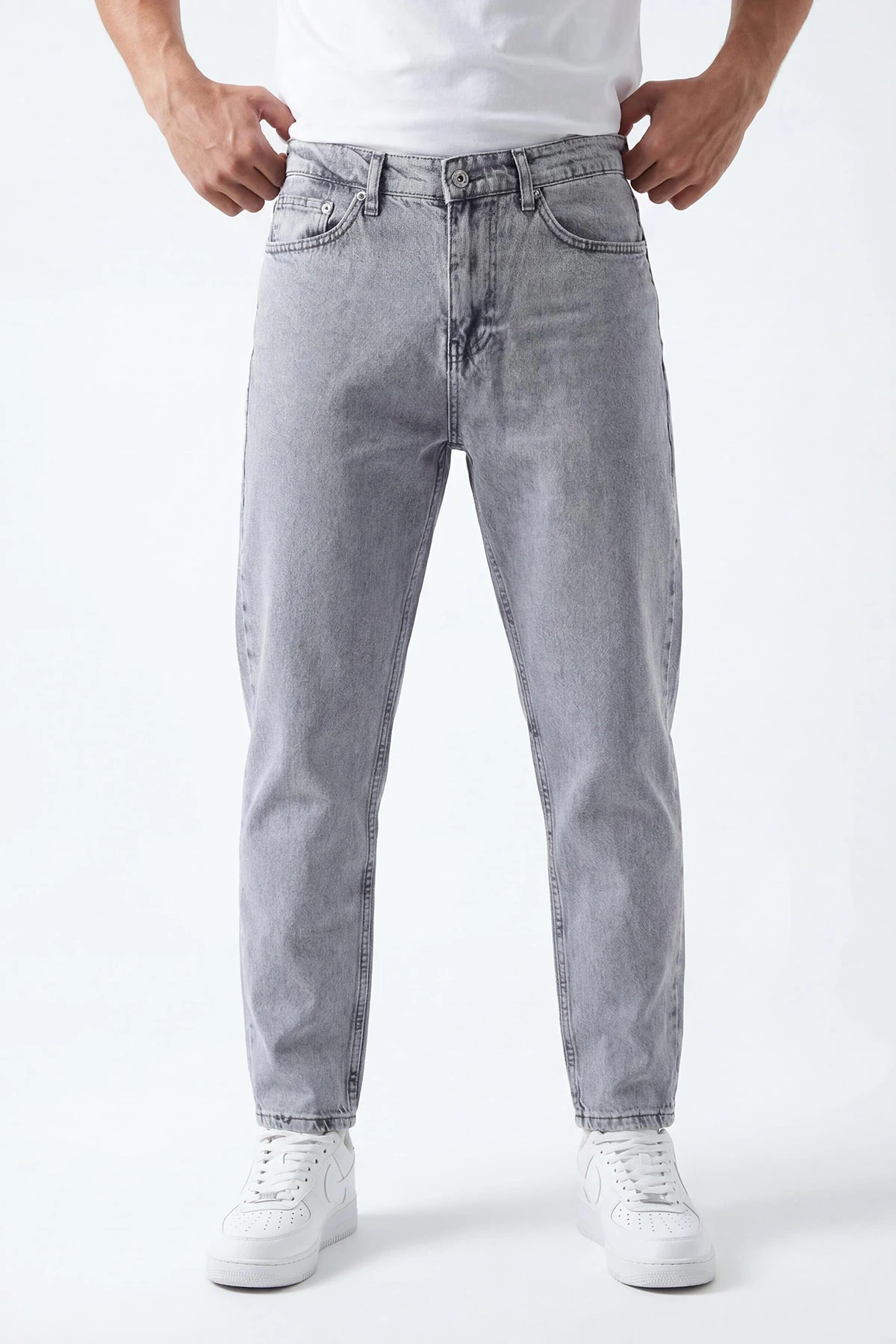 Gri Boyfriend Erkek Kot Pantolon 430844