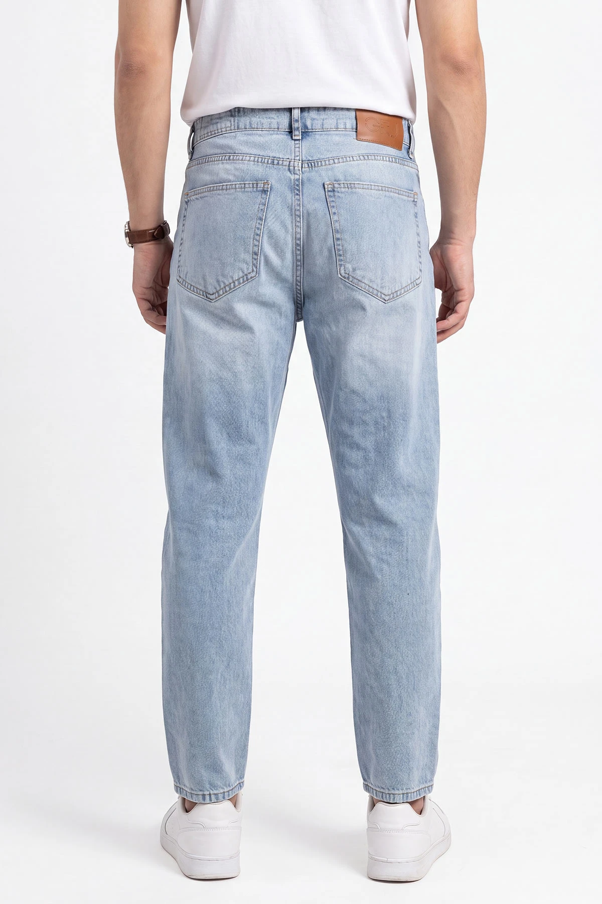 Buz Mavisi Boyfriend Erkek Kot Pantolon 472174