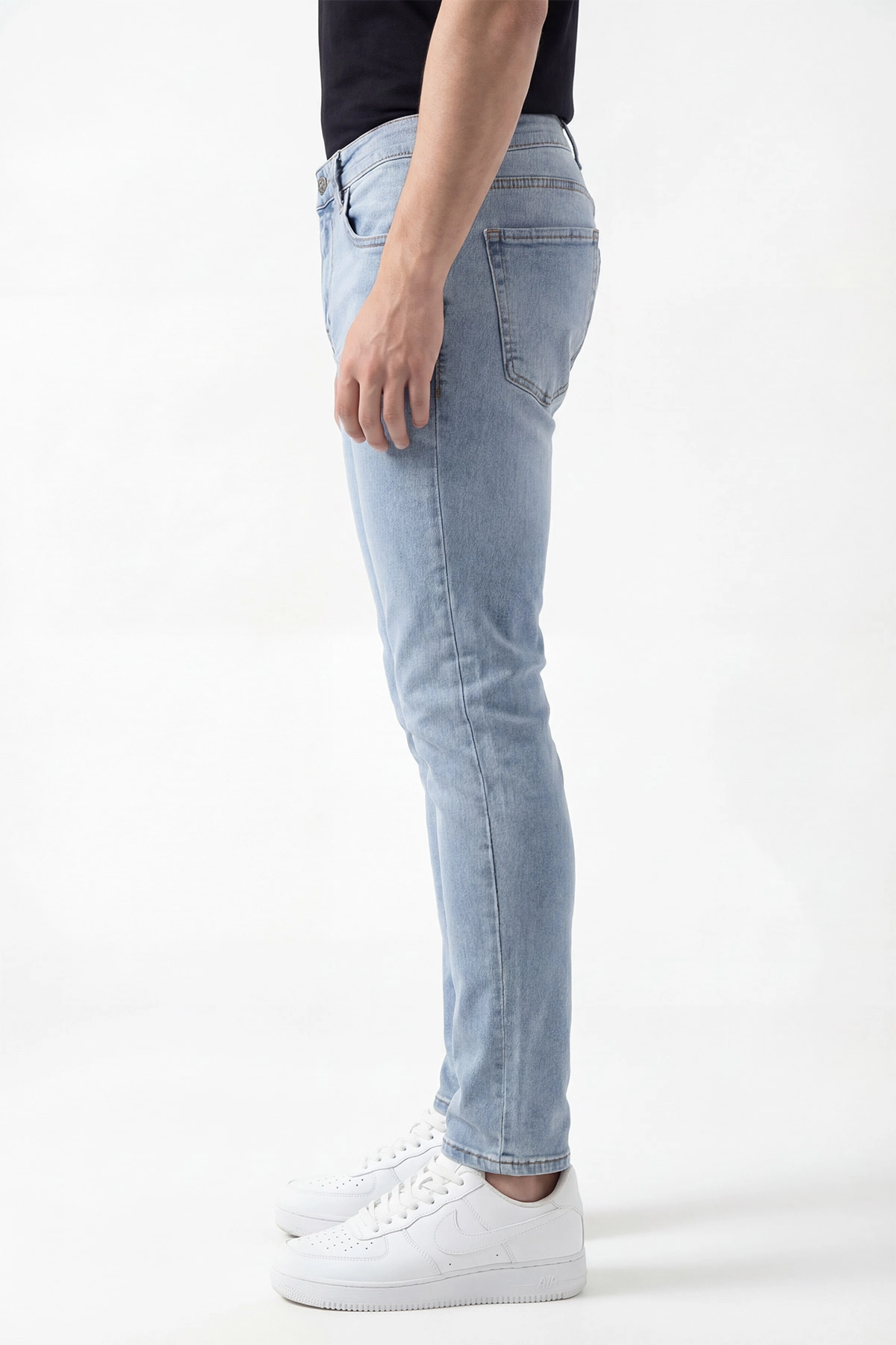 Buz Mavisi Skinny Fit Likralı Erkek Kot Pantolon 430734