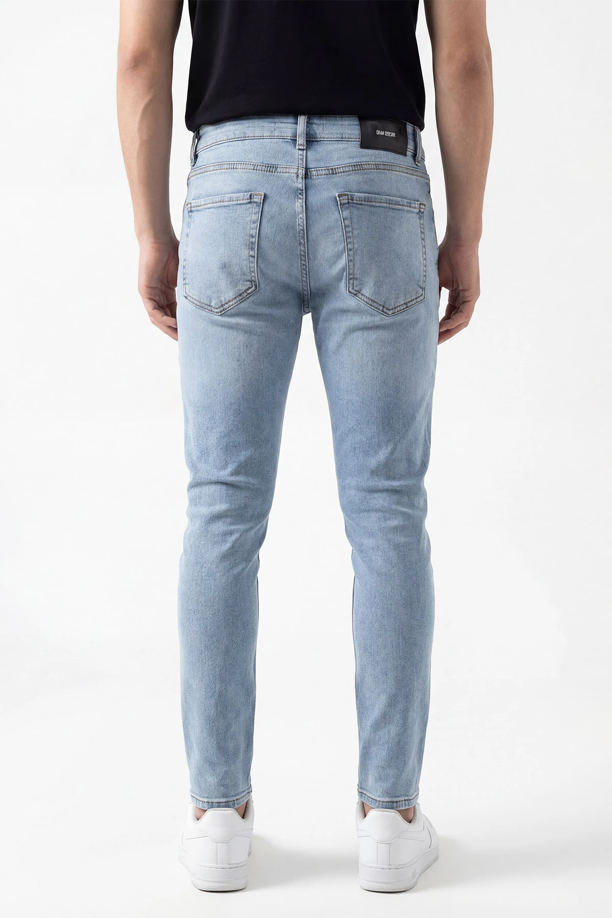 Buz Mavisi Skinny Fit Likralı Erkek Kot Pantolon 430734