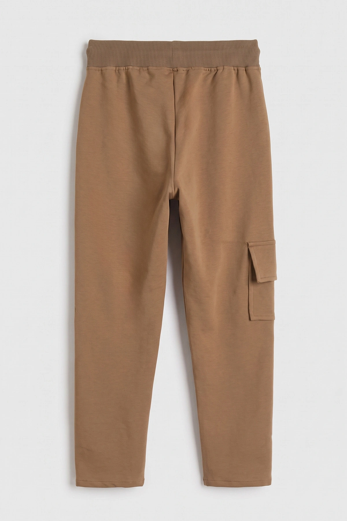 Camel (5-16 Yaş) Kargo Cepli Düz Paça  Kompak Kumaş Çocuk Okul Pantolonu 473722