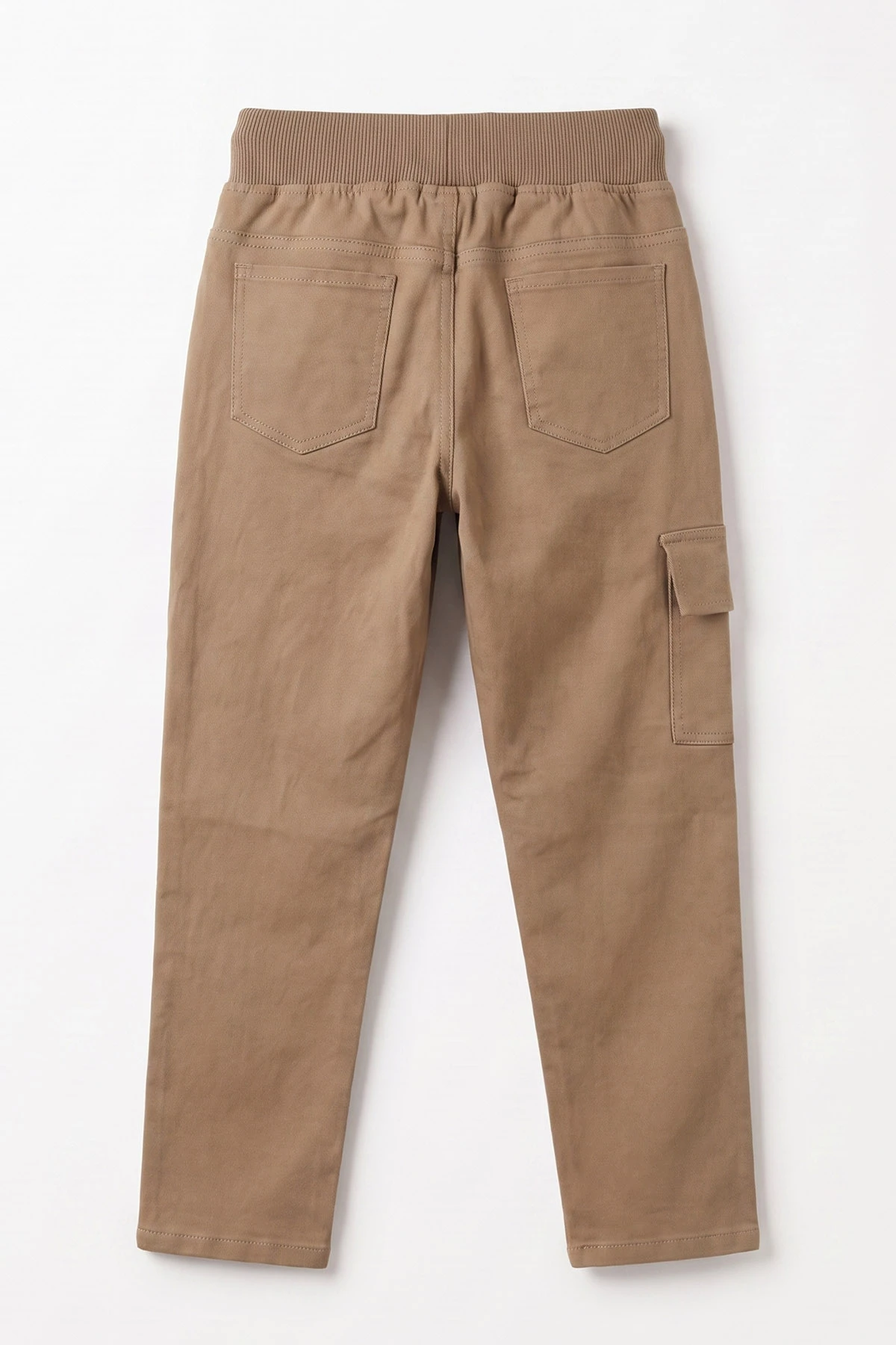 Camel (5-16 Yaş)Kargo Cepli Keten Düz Paça  Çocuk Okul Pantolonu 473740