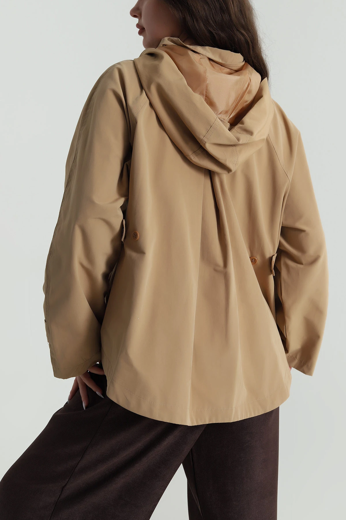 Camel Arka Apolet Detay Salaş Marina Kadın Trenç 486000